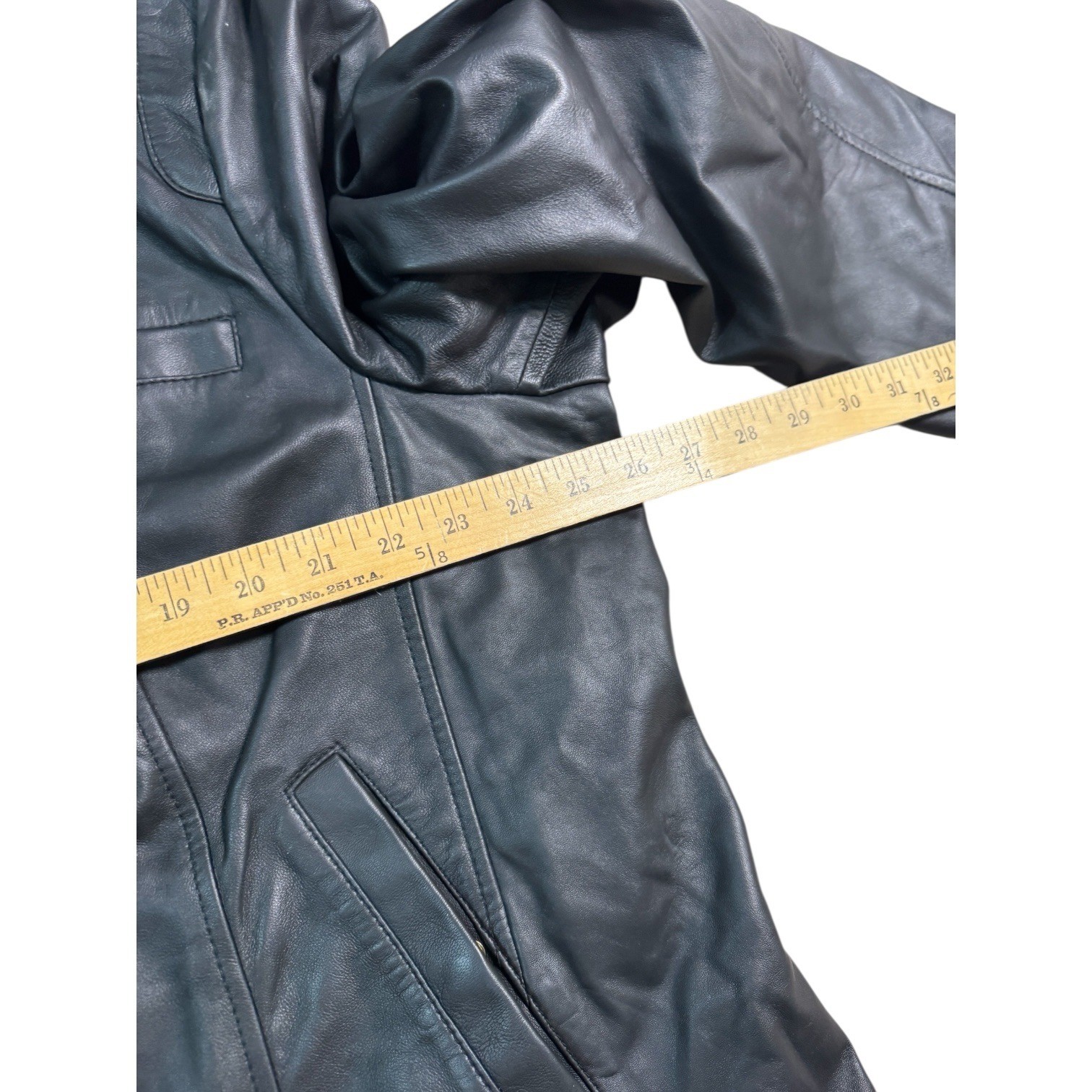 COLE HAAN Women’s Plus Stand-Collar Lambskin Leather Moto Sz 3x Sz 22w/24w NWT