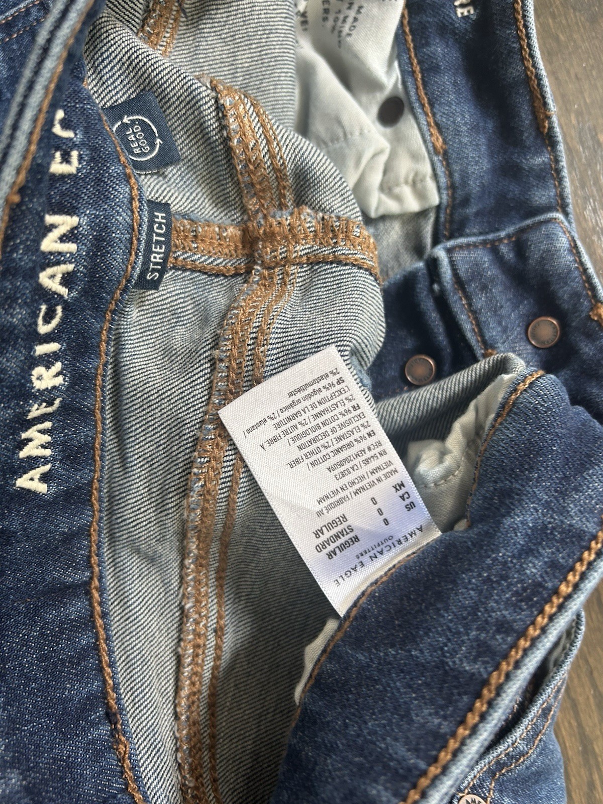 American Eagle High Rise Bootcut Stretch Jeans Size 0; inseam 27.5 in