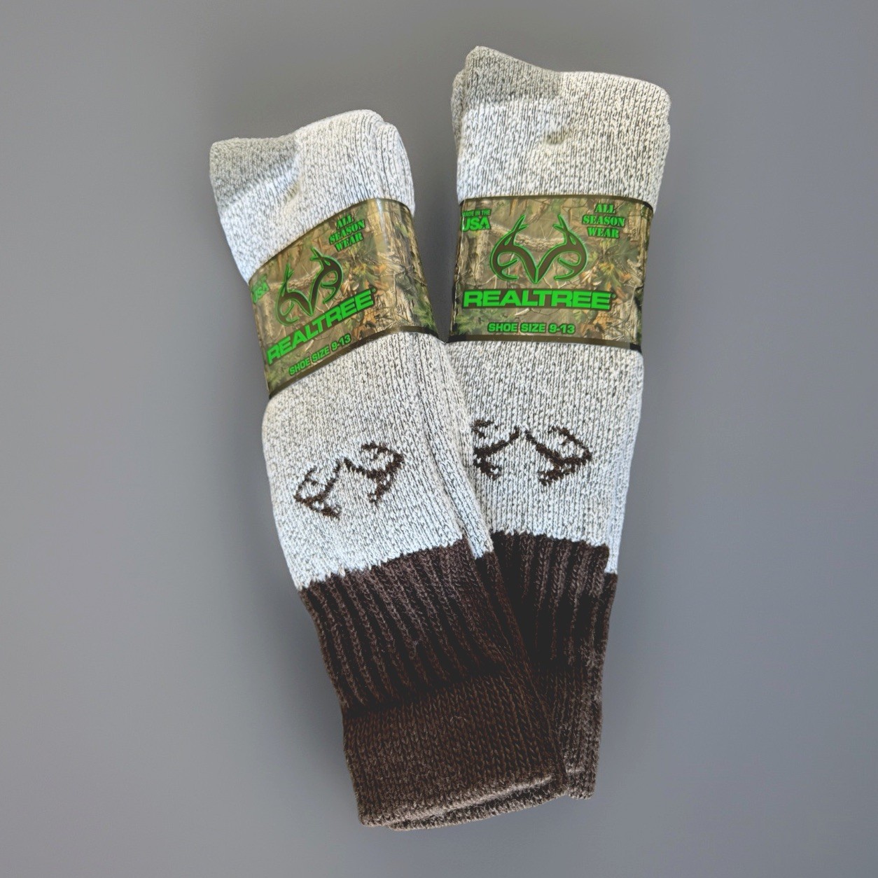 2 Pairs REALTREE Wool Socks – Gift Hunter All Season