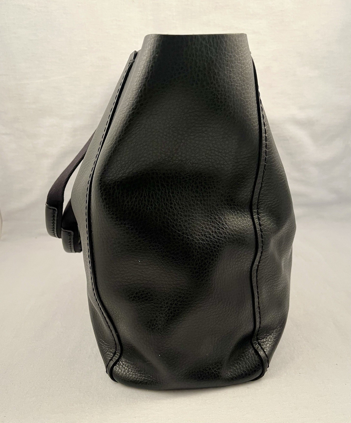 COACH DERBY Black Lightweight Pebbled Leather Tote Bag