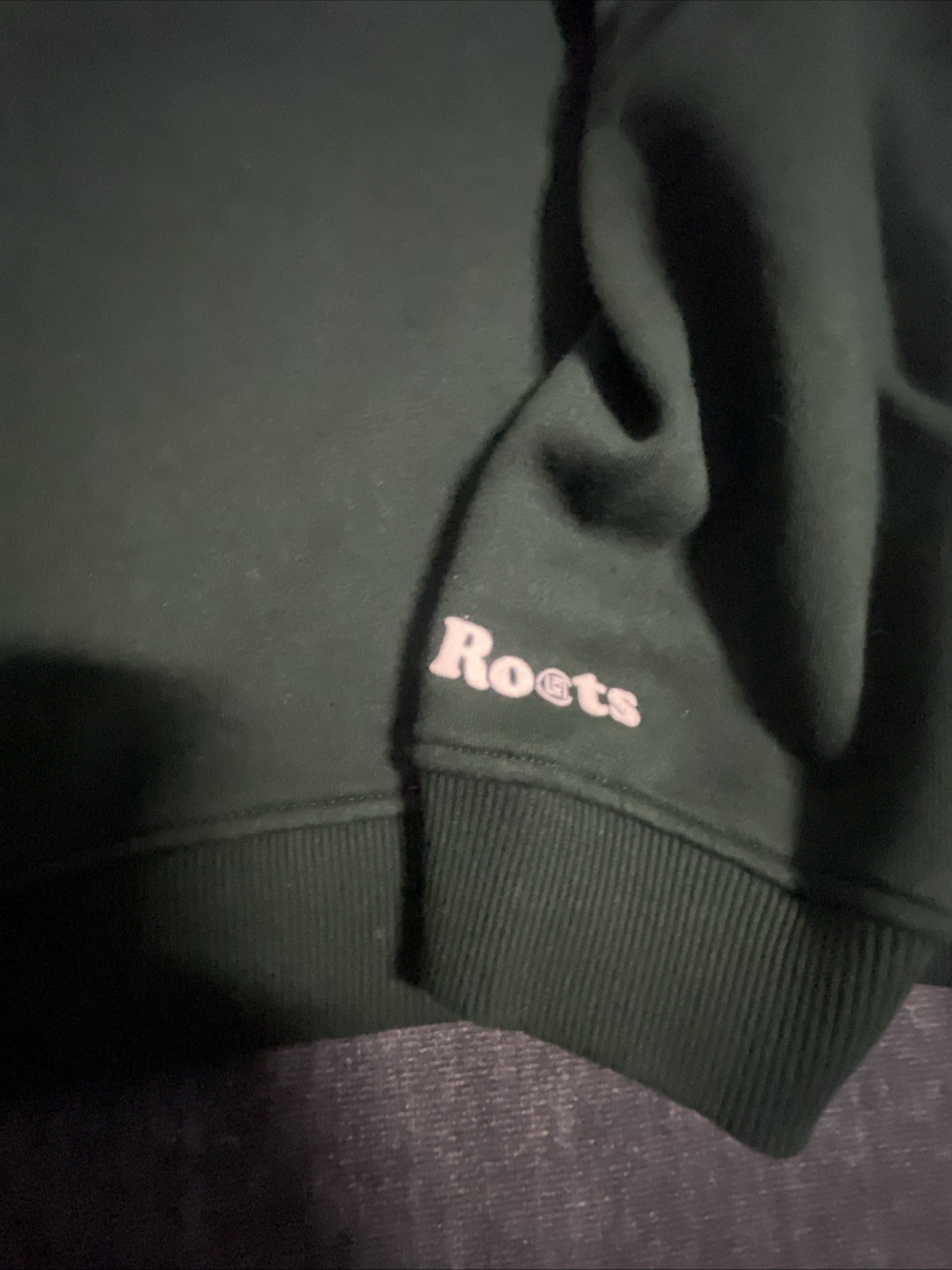 Roots x Clot Forest Green Crewneck Sweatshirt Size Large