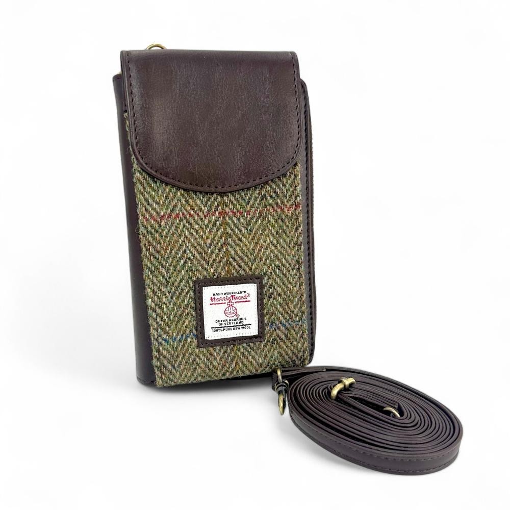 Maccessori Harris Tweed Craftsmanship Phone Purse 4.3 x 7.3 x 1.8 in