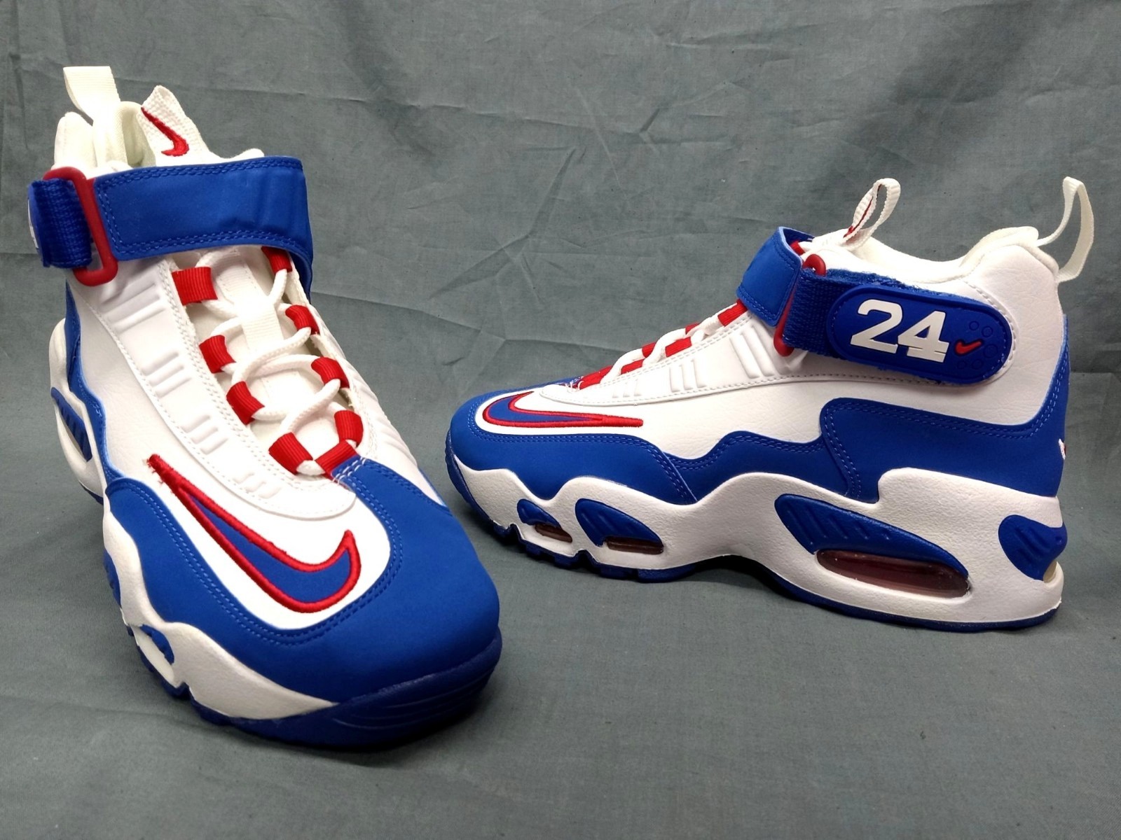 Nike Air Griffey Max 1 (GS) Sneaker USA Red White Blue Boys Size 5 NEW NO BOX!