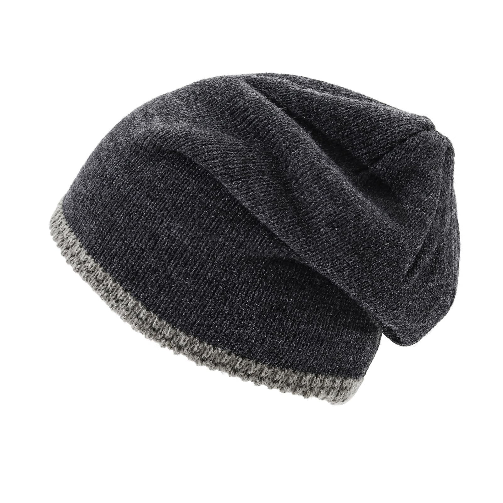 Slouchy Beanies for Women Men Winter Knitted Beanie Lightweight Knit Hat Cuff…