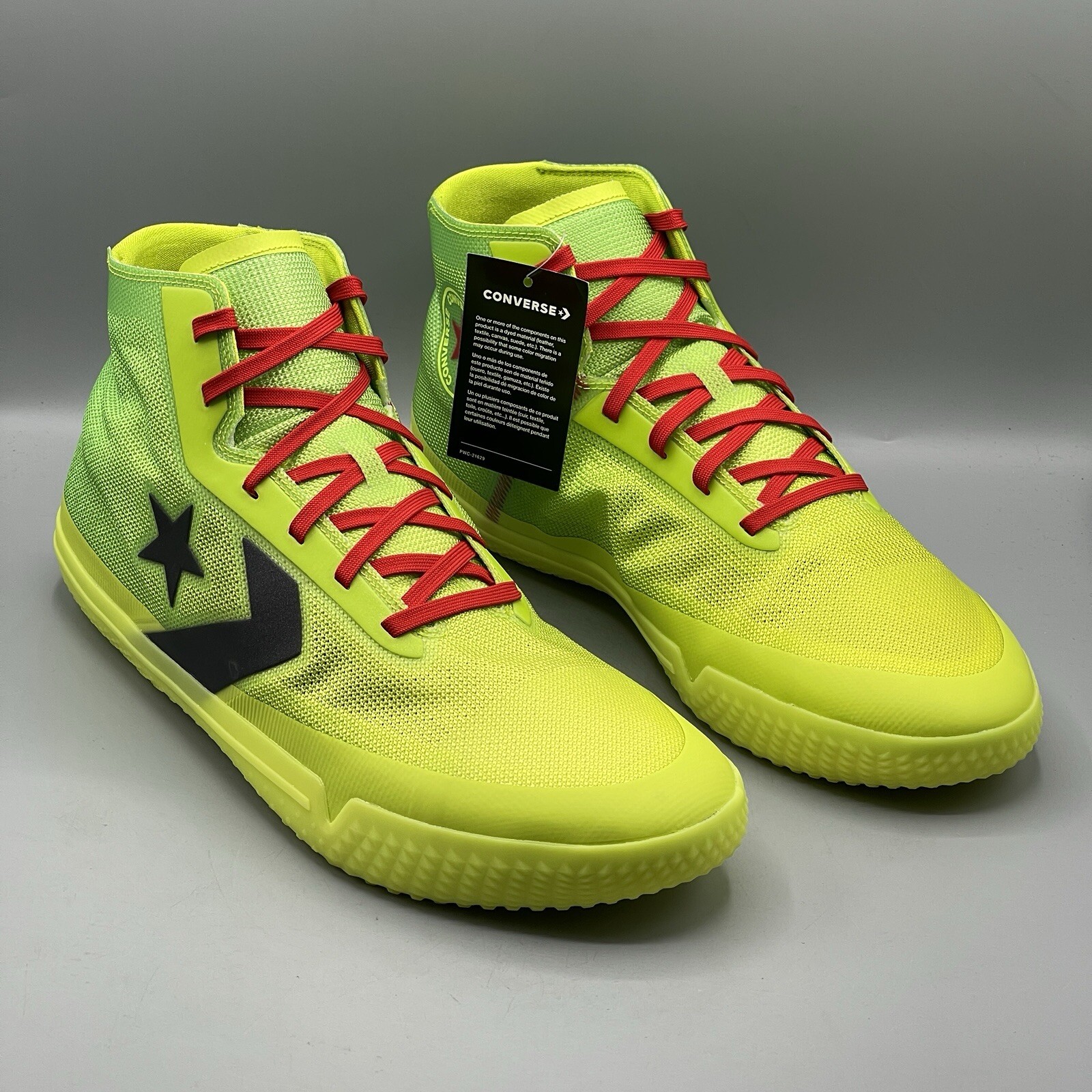 Converse Men’s 15 Sneakers All Star Pro BB Nocturnal Lime Volt 166322C