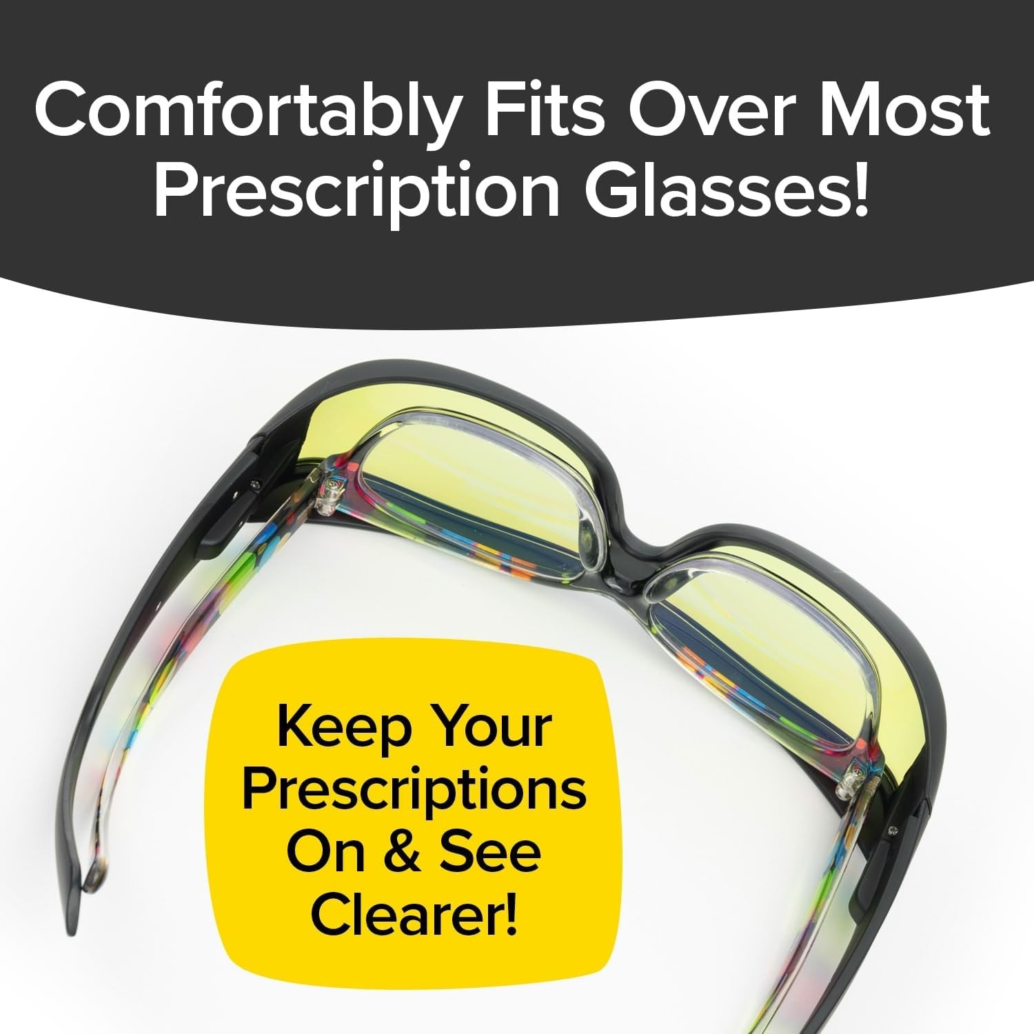 BattleVision Night Vision Wrap Around Glasses, As Seen on TV, Green Anti-Glare