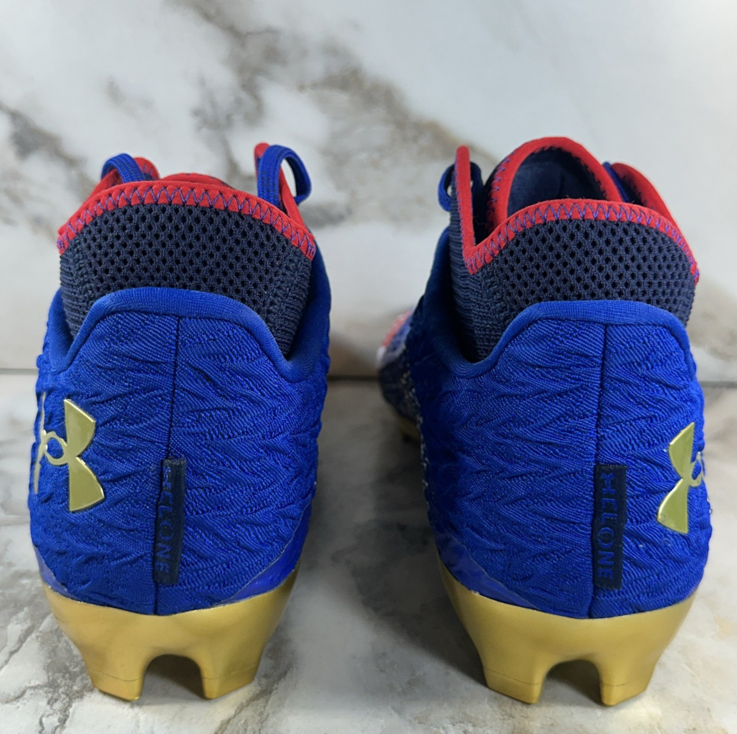 Under Armour Spotlight Clone 4 MC USA Mens SZ 12 Football Cleats 3027296-400 New