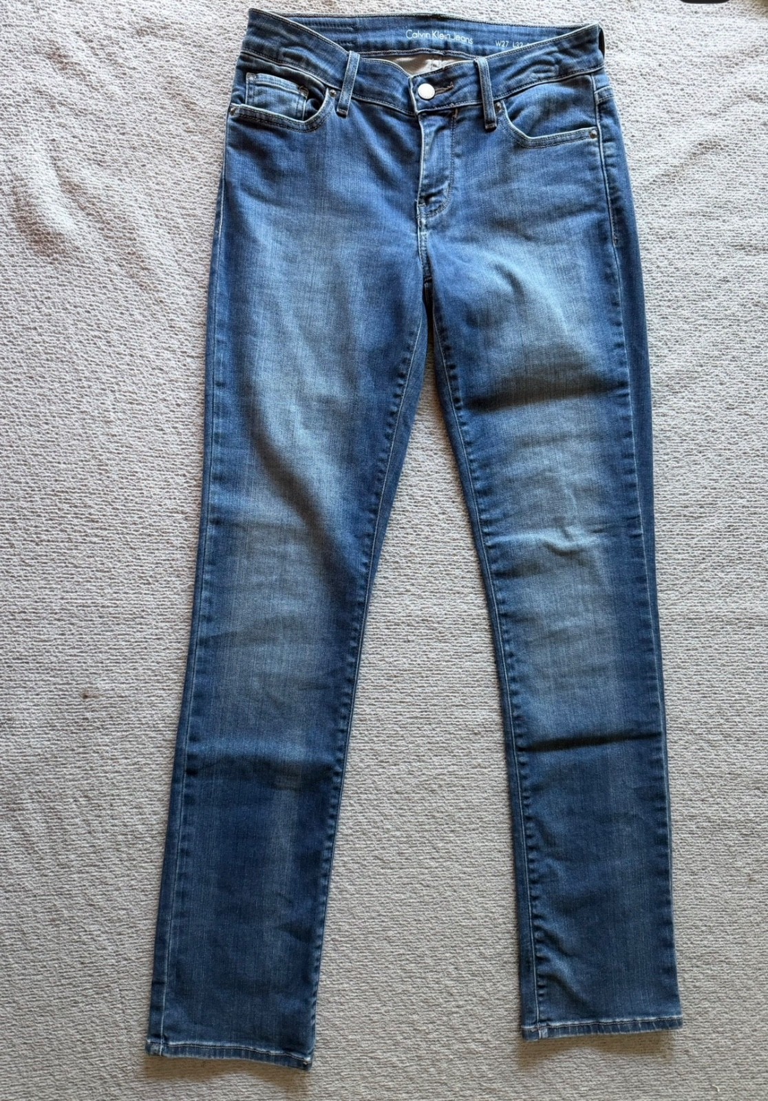 Women’s Calvin Klein Jeans W 27 L32 Straight Leg Dark Wash Denim Pants