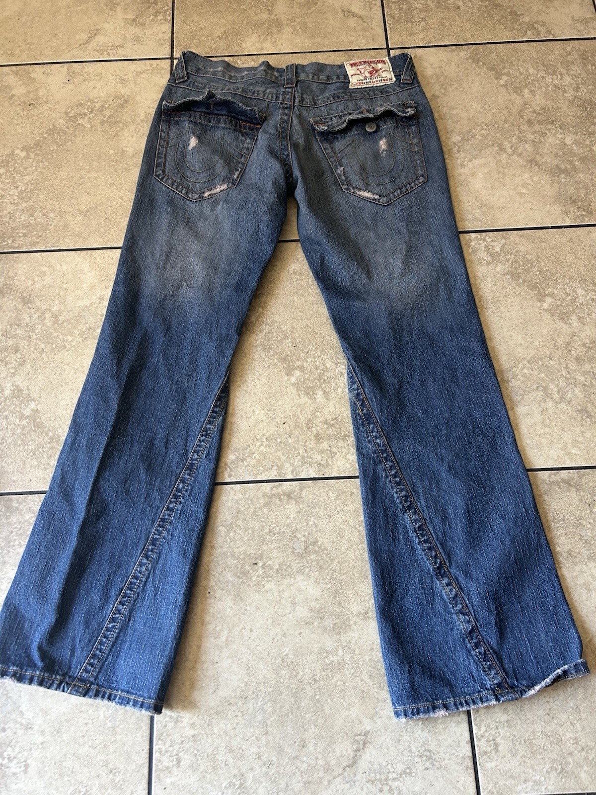 Women’s Straight Leg Jeans 28 Medium Wash Blue Denim Mid Rise 5-Pocket