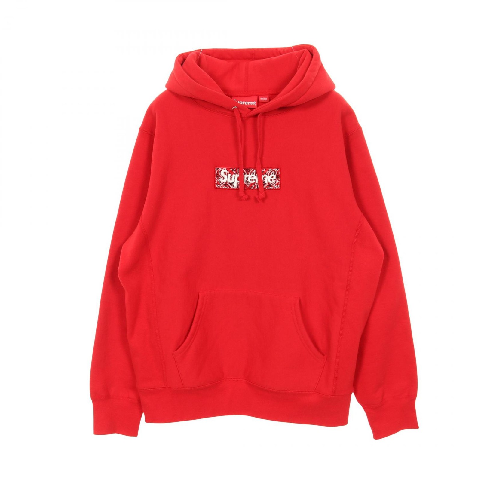 Supreme Bandana Box Logo Cotton Hoodie – DUTY FREE