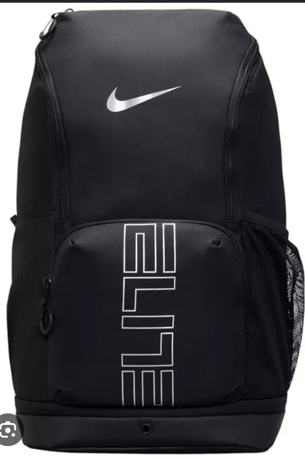 Nike Varsity Elite Backpack Black Silver HM9965-010 32L School Basketball Laptop
