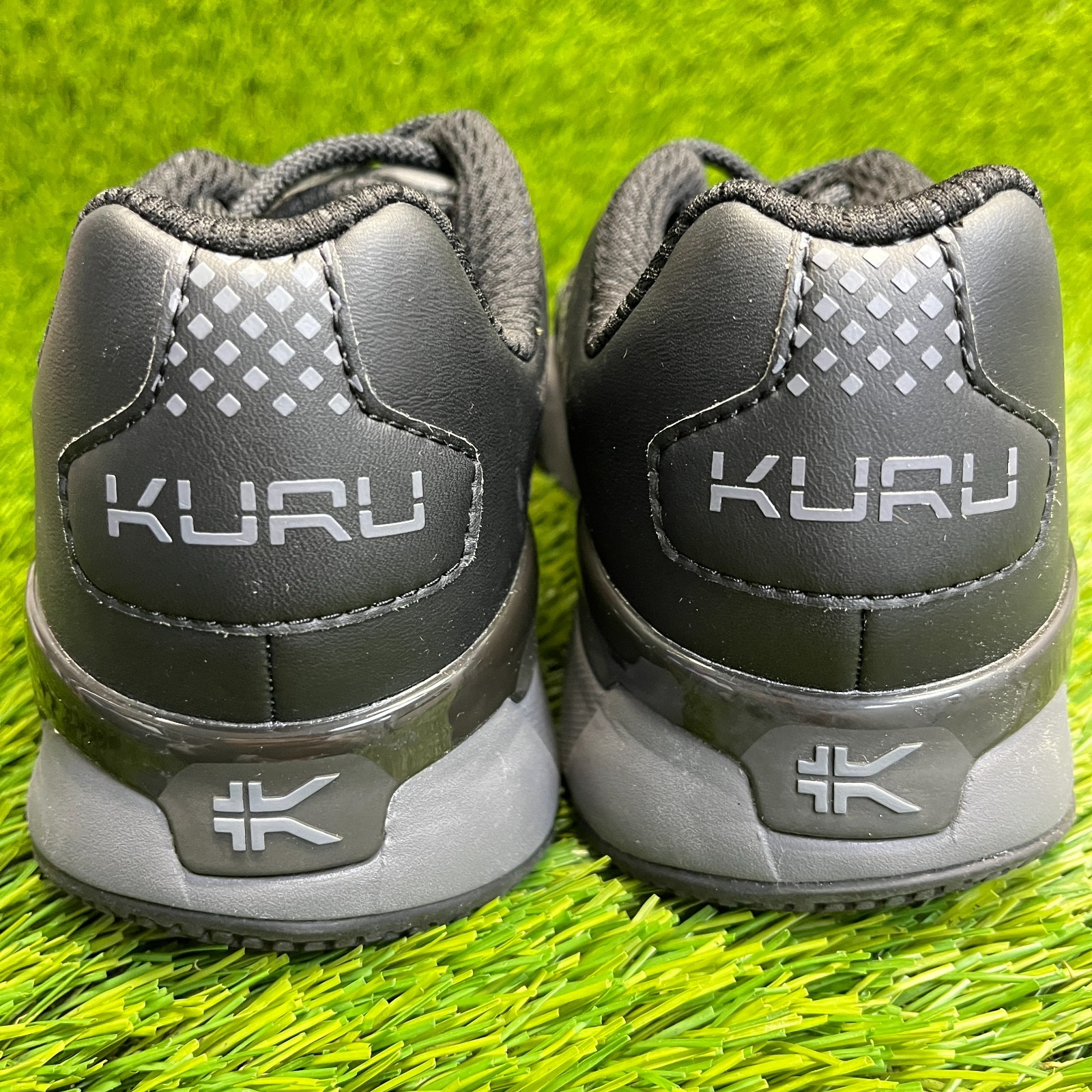 Kuru Quantum 2.0 Womens Size 5.5D Jet Black Gray Athletic Running Shoes Sneakers