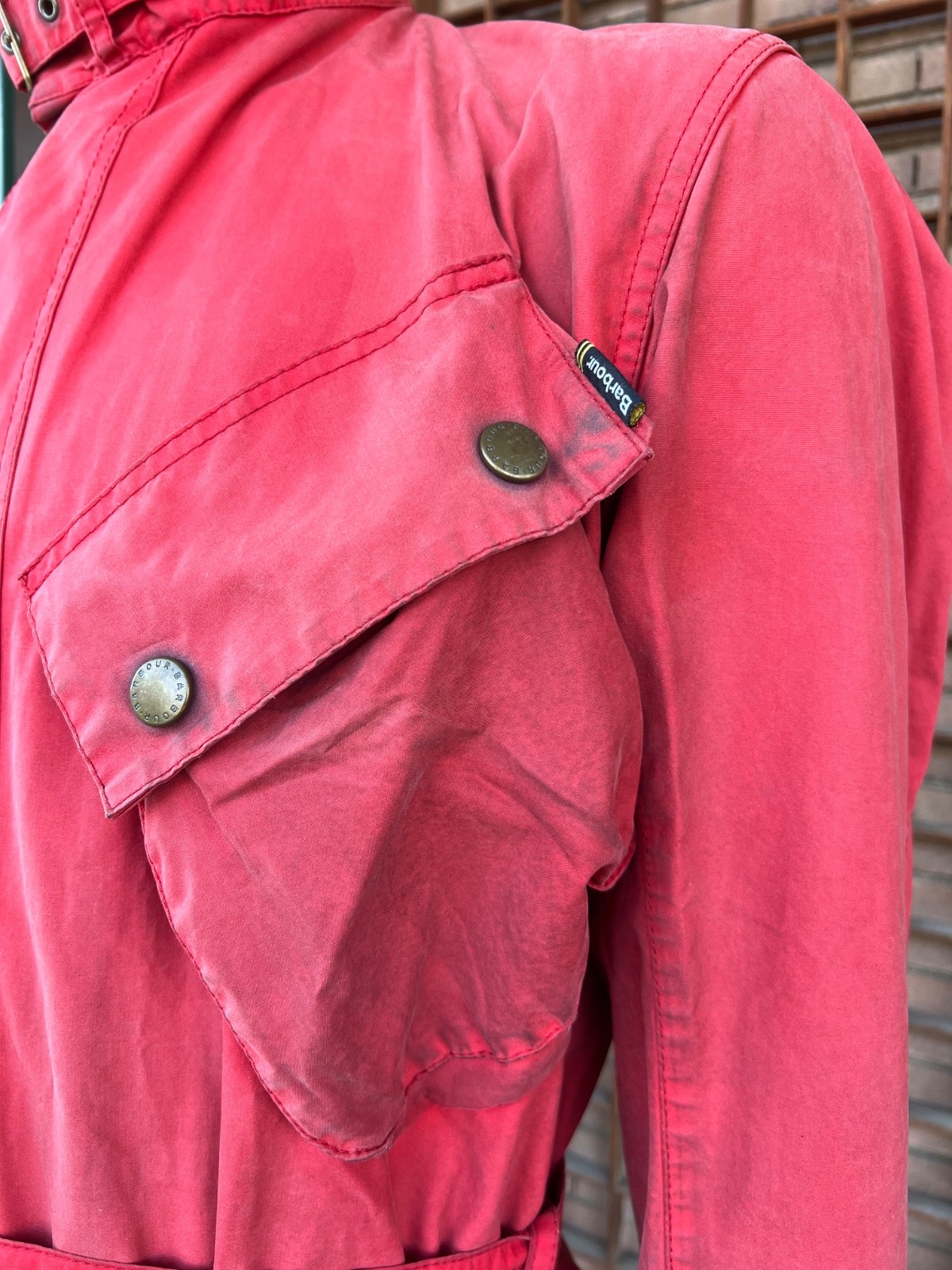 BARBOUR INTERNATIONAL Steve McQueen Collection Limited Waxed Cotton Red L