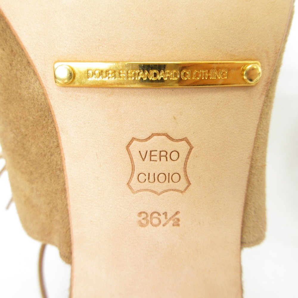 DOUBLE STANDARD CLOTHING Sandals, Size 36 1/2 (9.3 inches), Brown Women USED
