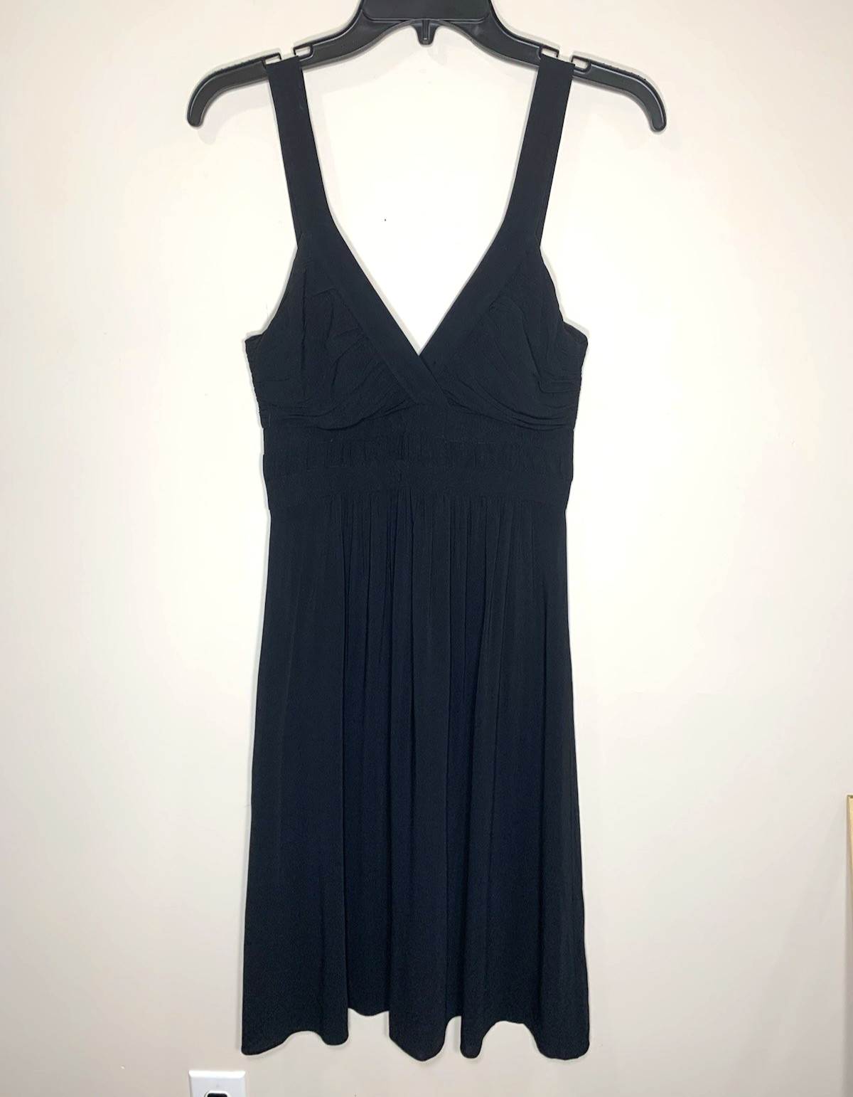 Theory Dress Womens Size 0 Black Chiffon w/Silk Lining “Liv” Empire Waist LBD