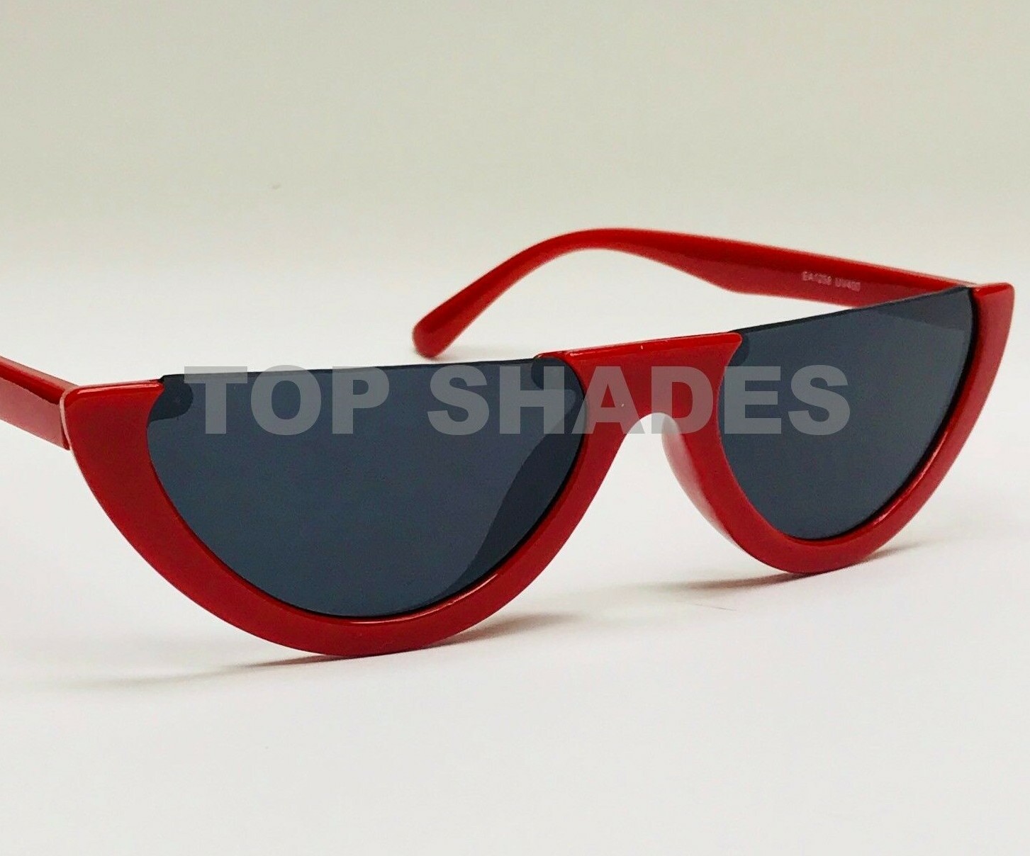 Fashion Designer Retro Vintage Half Moon Crescent Oceanic Sunglasses Womens 90s