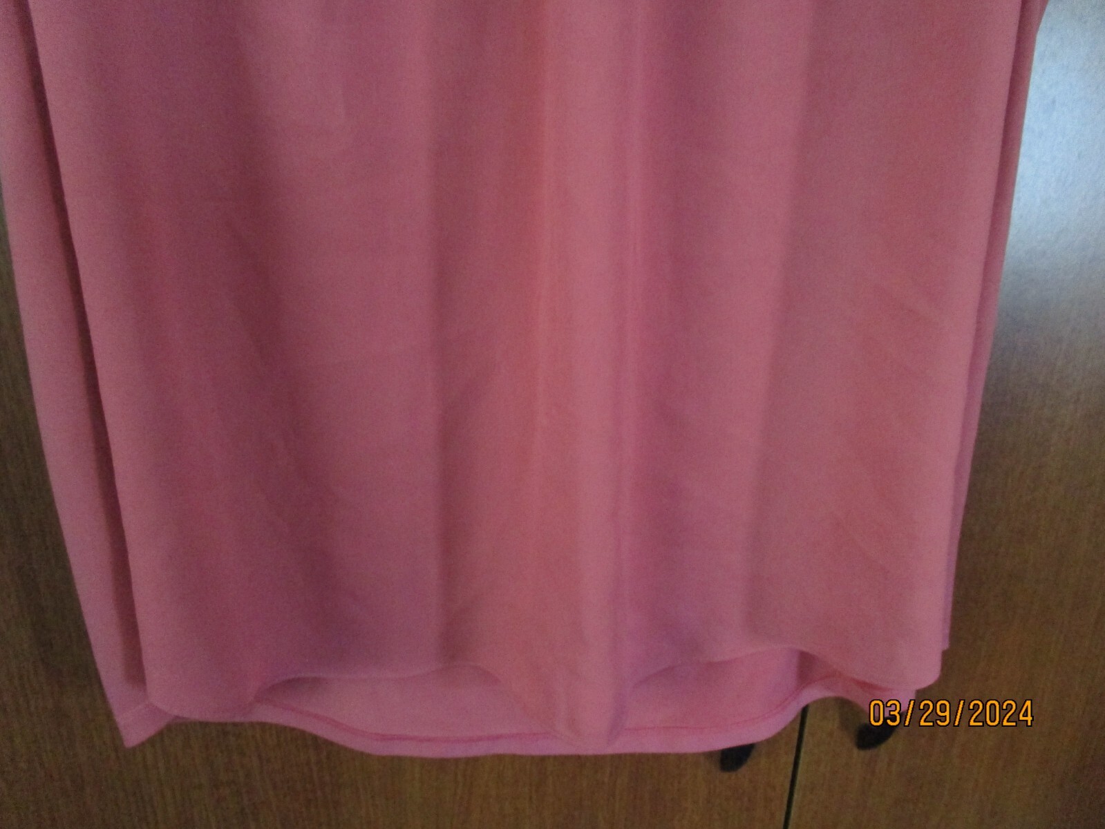 41 Hawthorn Sless Top Dusty Pink Sz 2X Polyester Spandex Bust 50 Length 27.5 in
