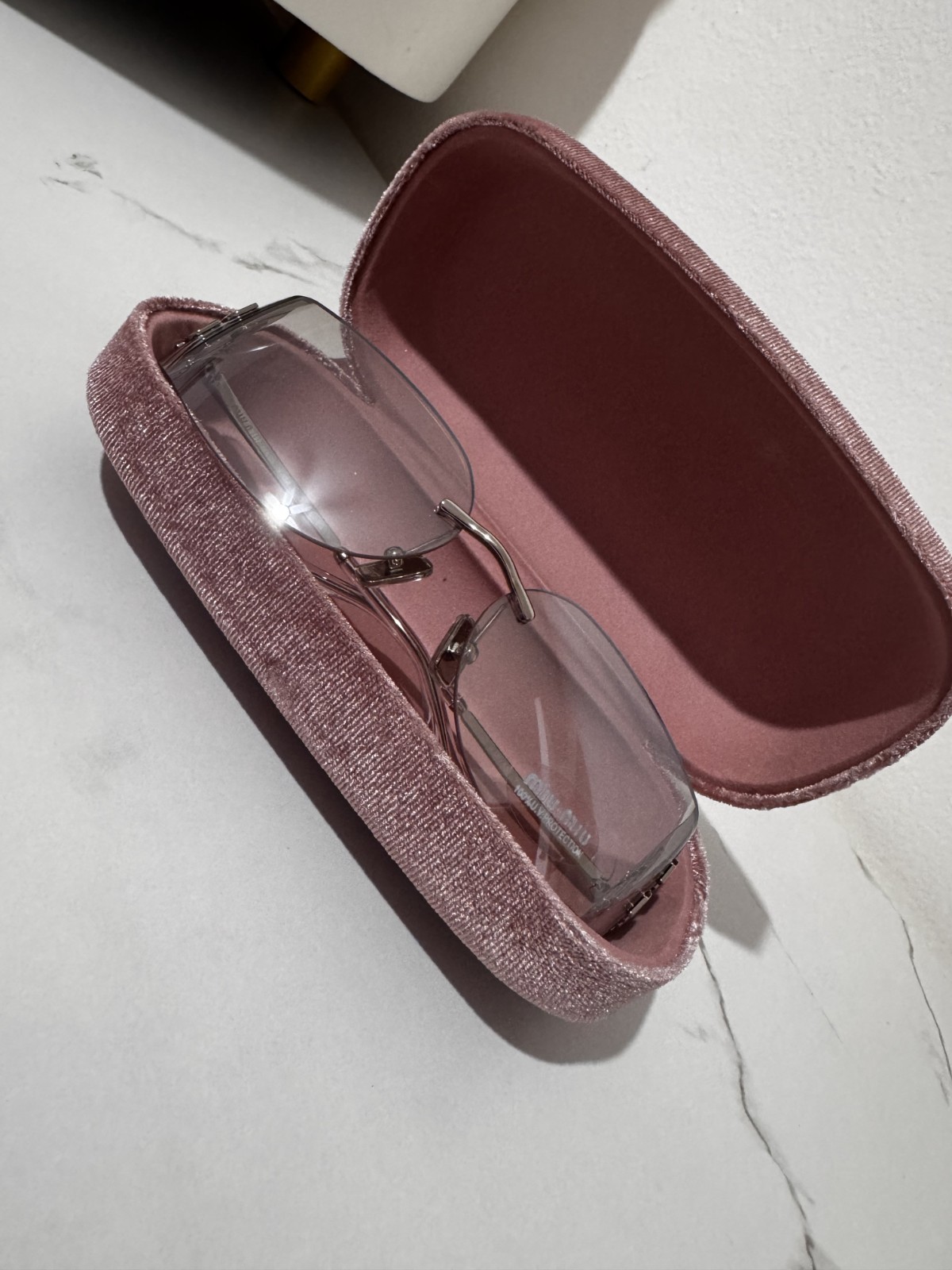 Miu Miu MUA51S Silver/Grey Mirror Silver Gradient 75-14-110 Sunglasses EXCELLENT