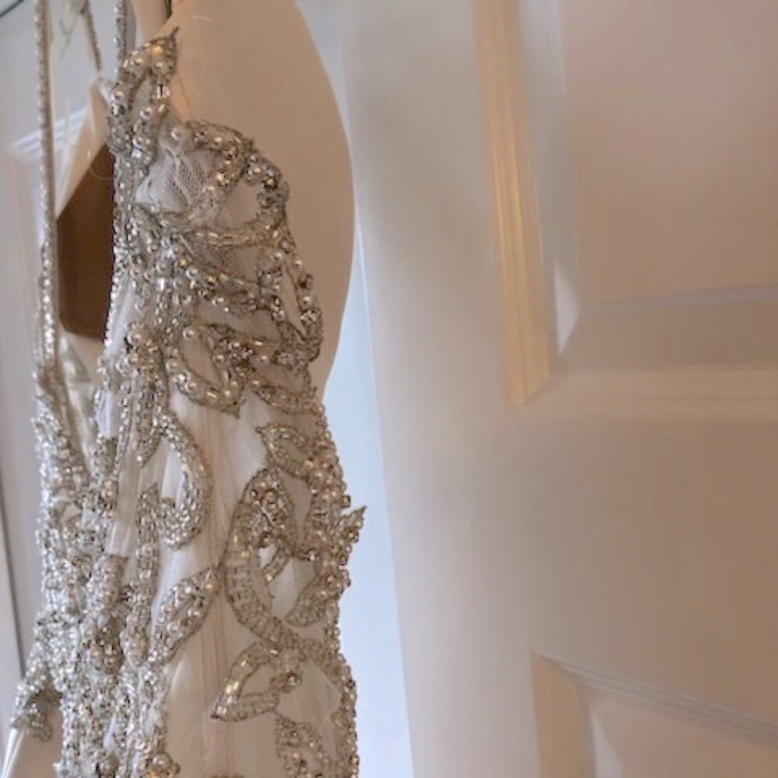 NWT SOTTERO and MIDGLEY Marquette Jeweled Wedding Gown Champagne 10 MSRP $1998
