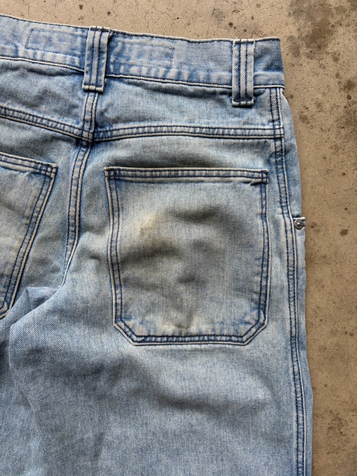 JNCO Pipes Jeans 29×30 Blue Denim Pants Wide Leg Baggy Light Wash