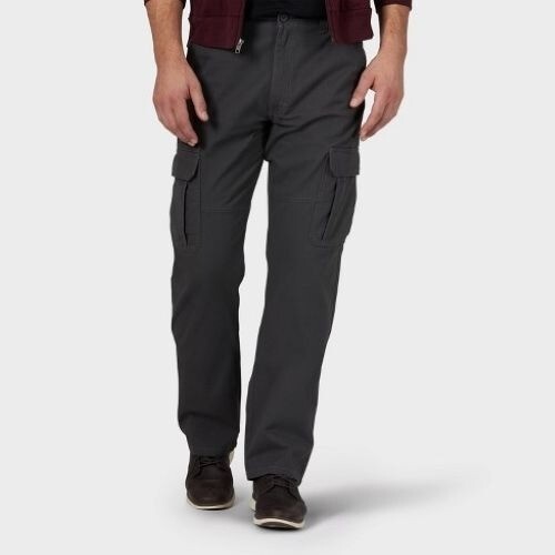 Wrangler Relaxed Fit Flex Cargo Pants Men’s Size 30″x30″ Gray Tech Pocket NEW