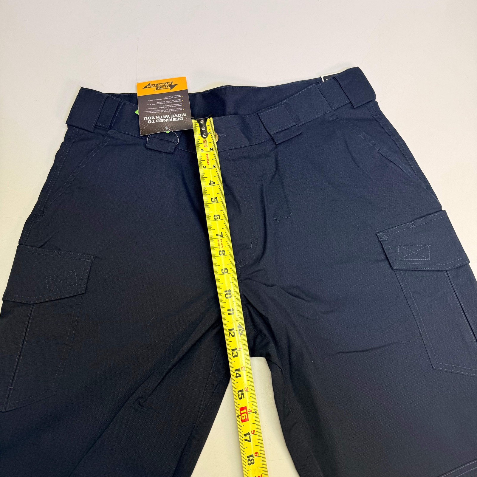 TACT SQUAD Tact Stretch Mini Ripstop Trouser Poly/Cotton Men’s Sz 40 Dk Navy T75
