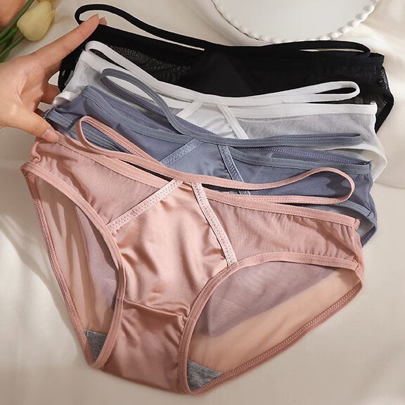 5 Packs Lot Sexy Womens Bikini Panties Briefs See Through Underwear Lingeries