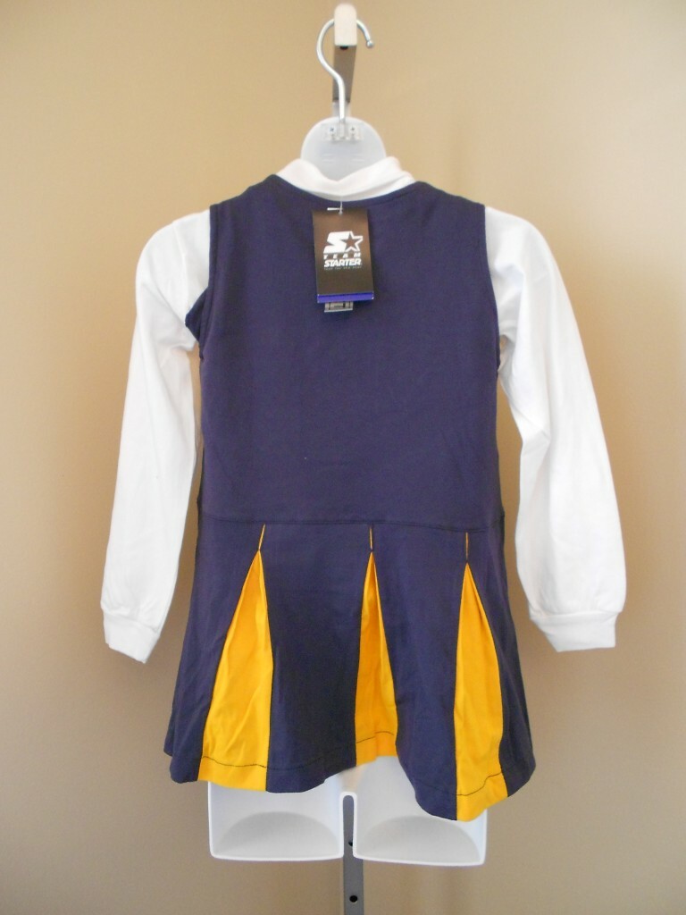 NEW Dress Up Dance Costume Halloween Cheerleader Dress Girls Size 2T-3T-4T-4-5-6