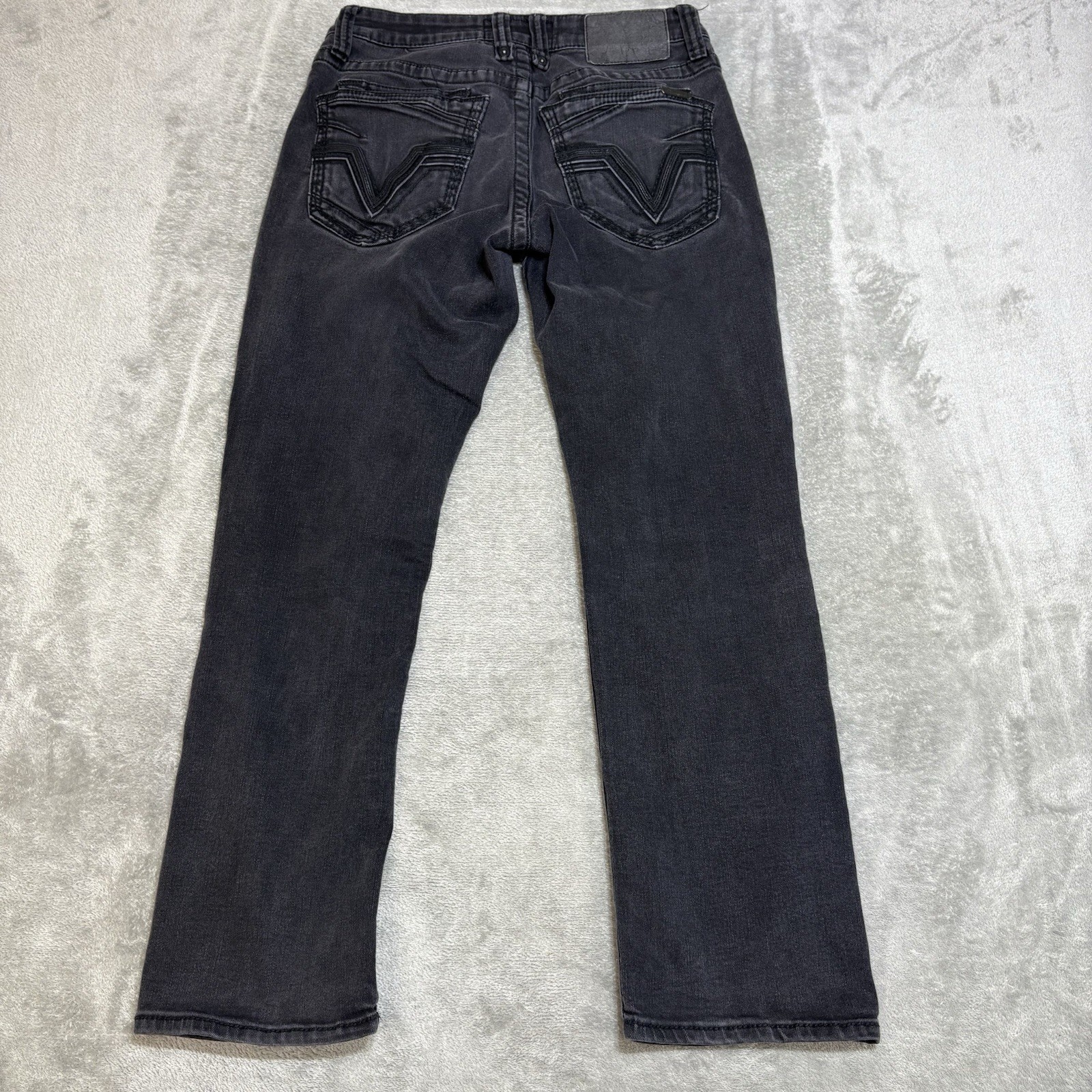 Buckle Salvage Supply Co Mayhem Straight Jeans Fits 30×28 Regular Fit Black