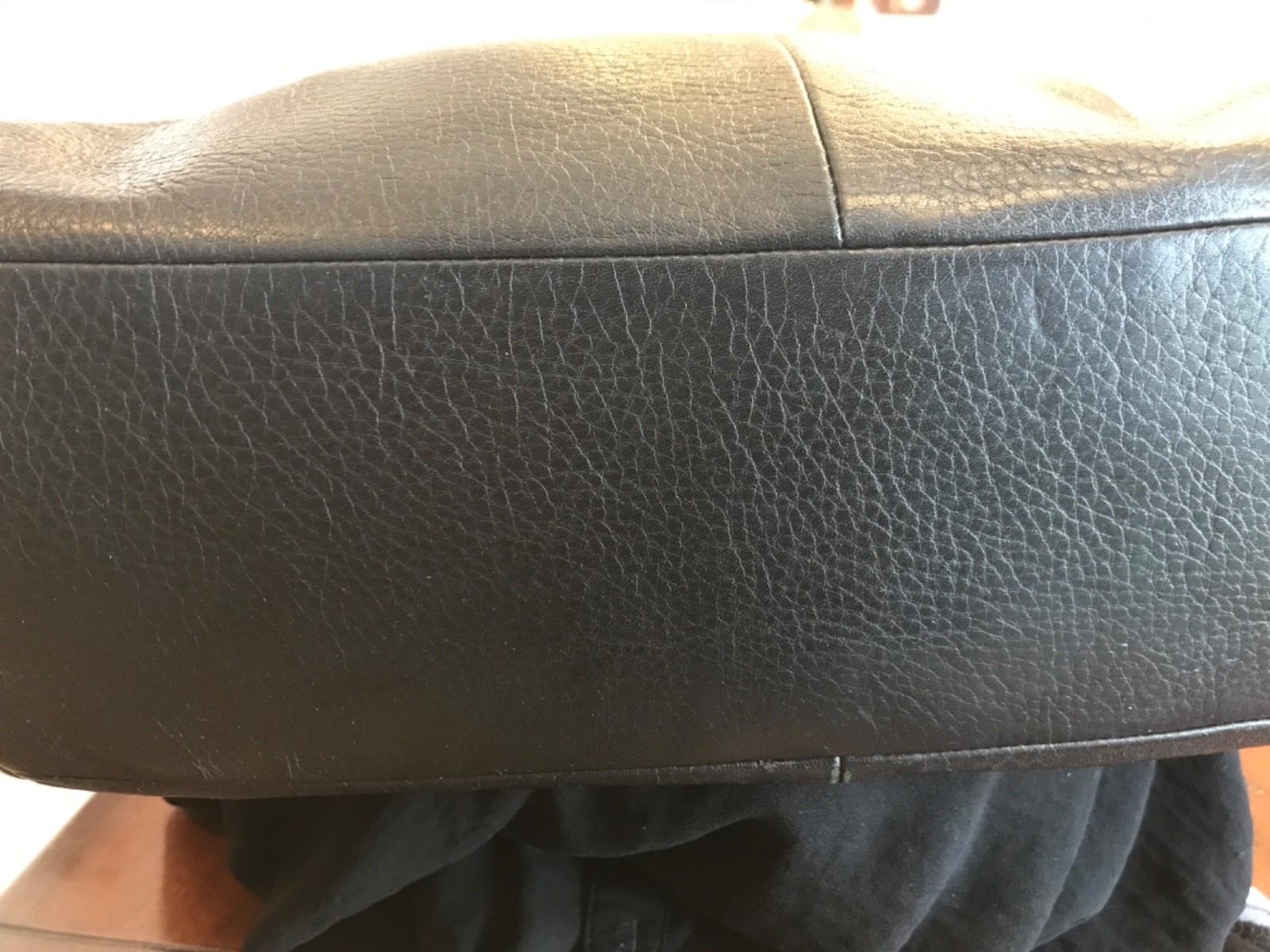 Coach Madison Phoebe Black Pebbled Leather Hobo Satchel Handbag
