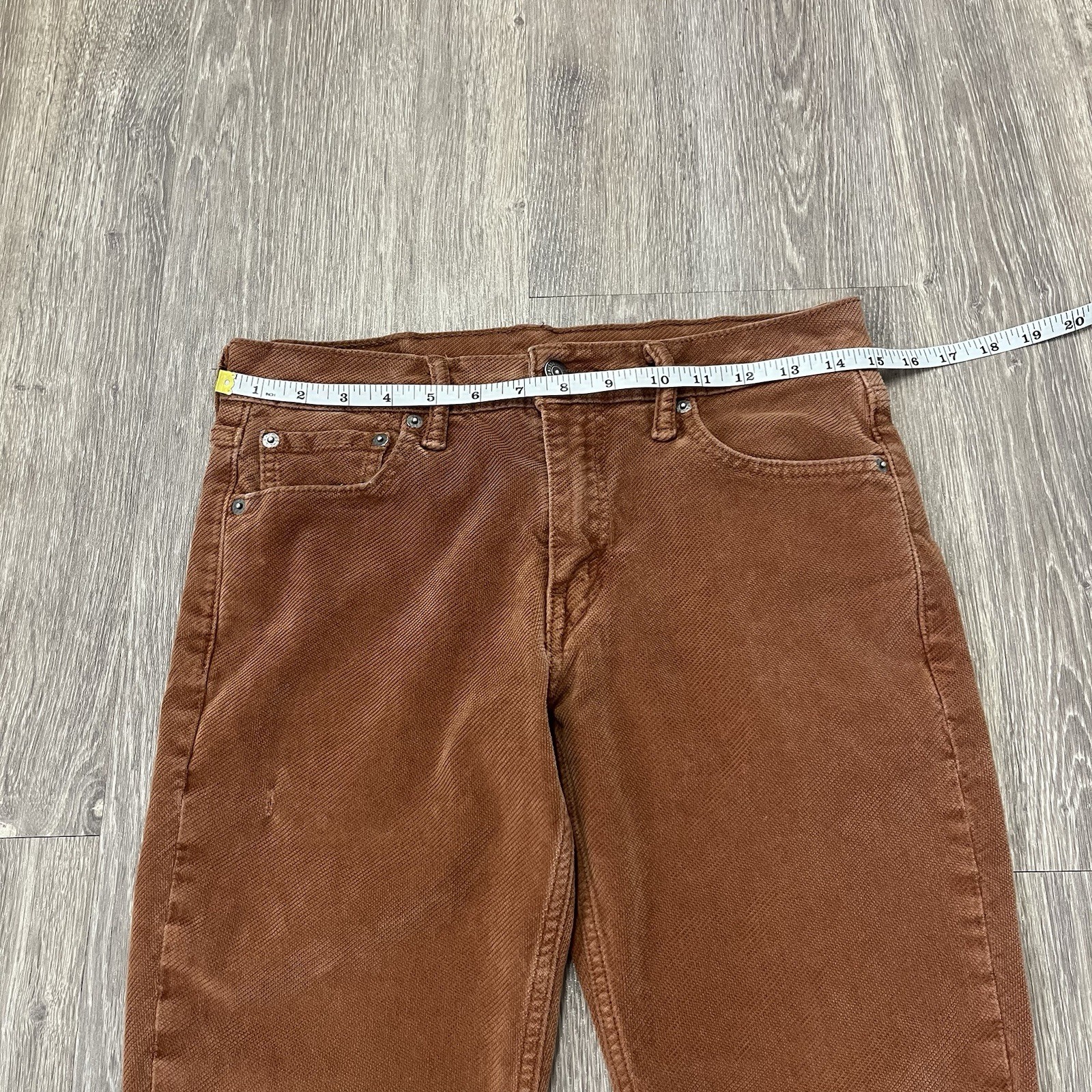 Levi’s 511 Diagonal Corduroy Trousers Coral Slim Straight Leg Fit As 30W x 29L