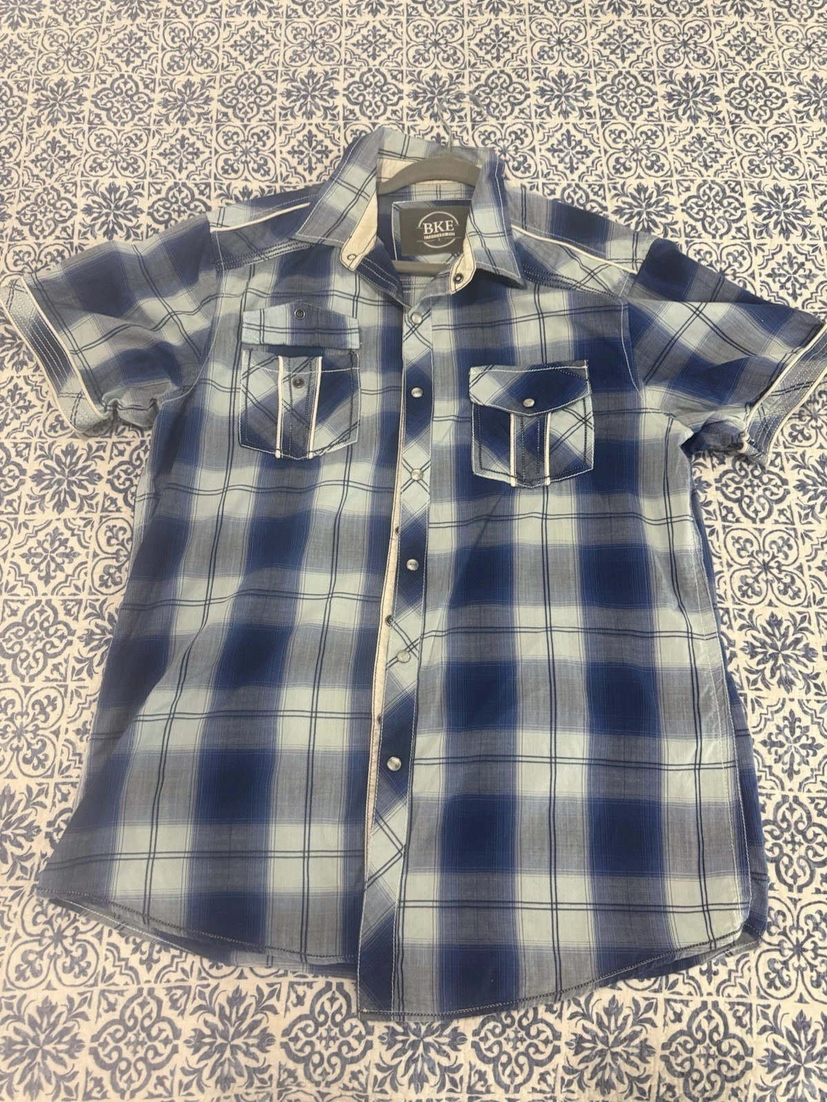 Men’s Buckle BKE Western Shirt Size L Plaid
