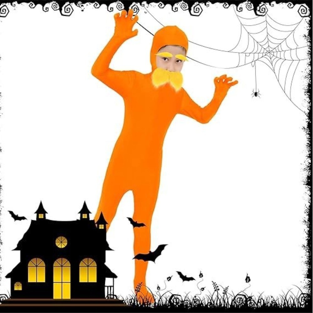 Adults Dr Seuss The Lorax Costume Morph Bodysuit Moustache Book Week Christmas