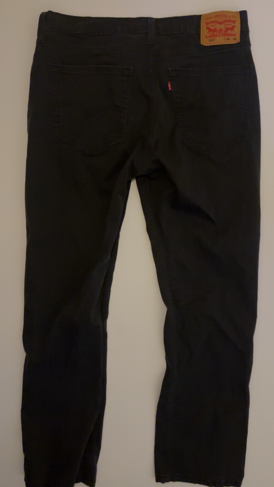 Levi’s Men’s Straight Slim Fit Black Dark Wash Denim Jeans Low Rise 5-Pocket