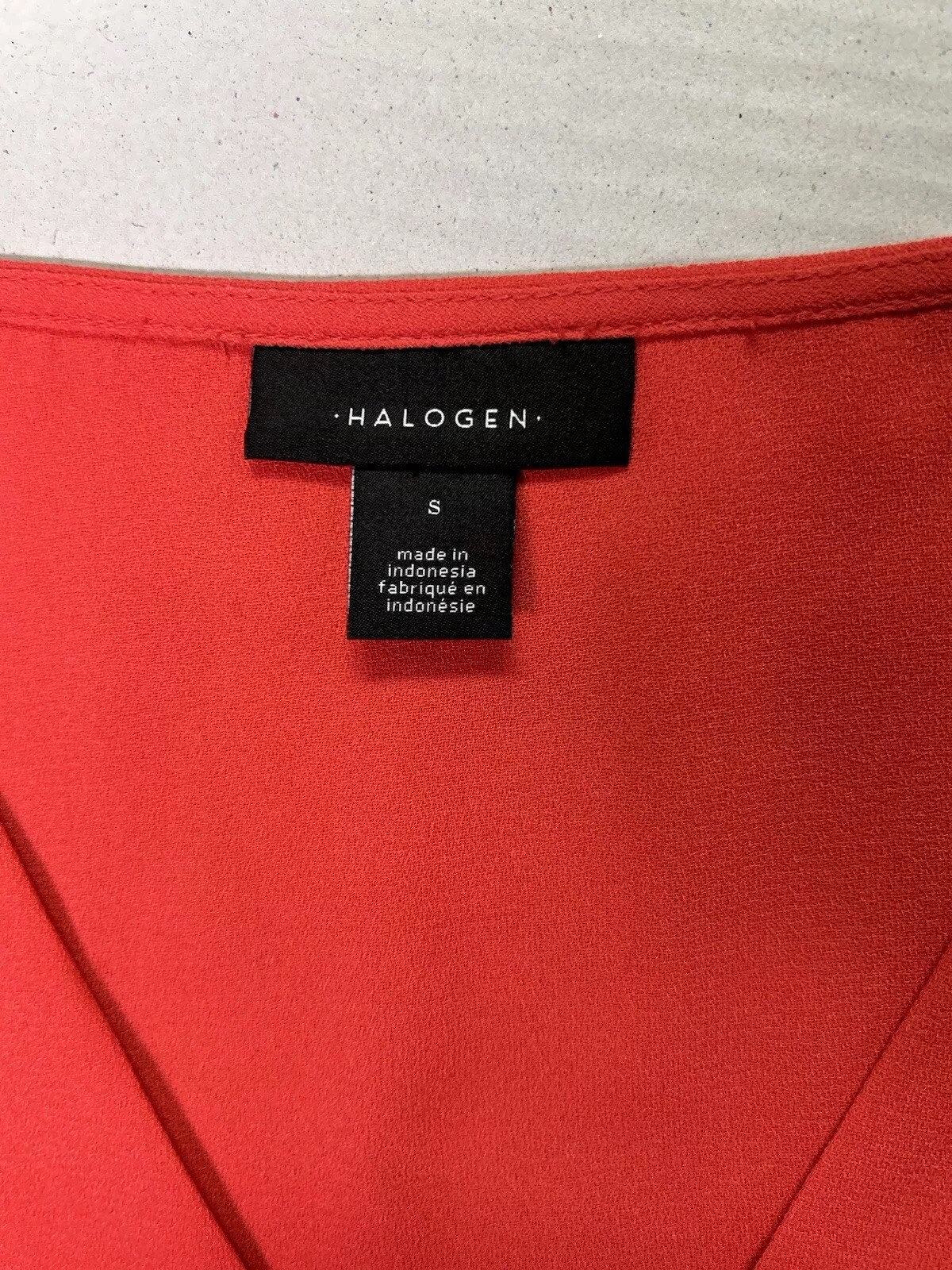 Halogen Casual Party Cocktail Dress Sz M Bright Brick Red