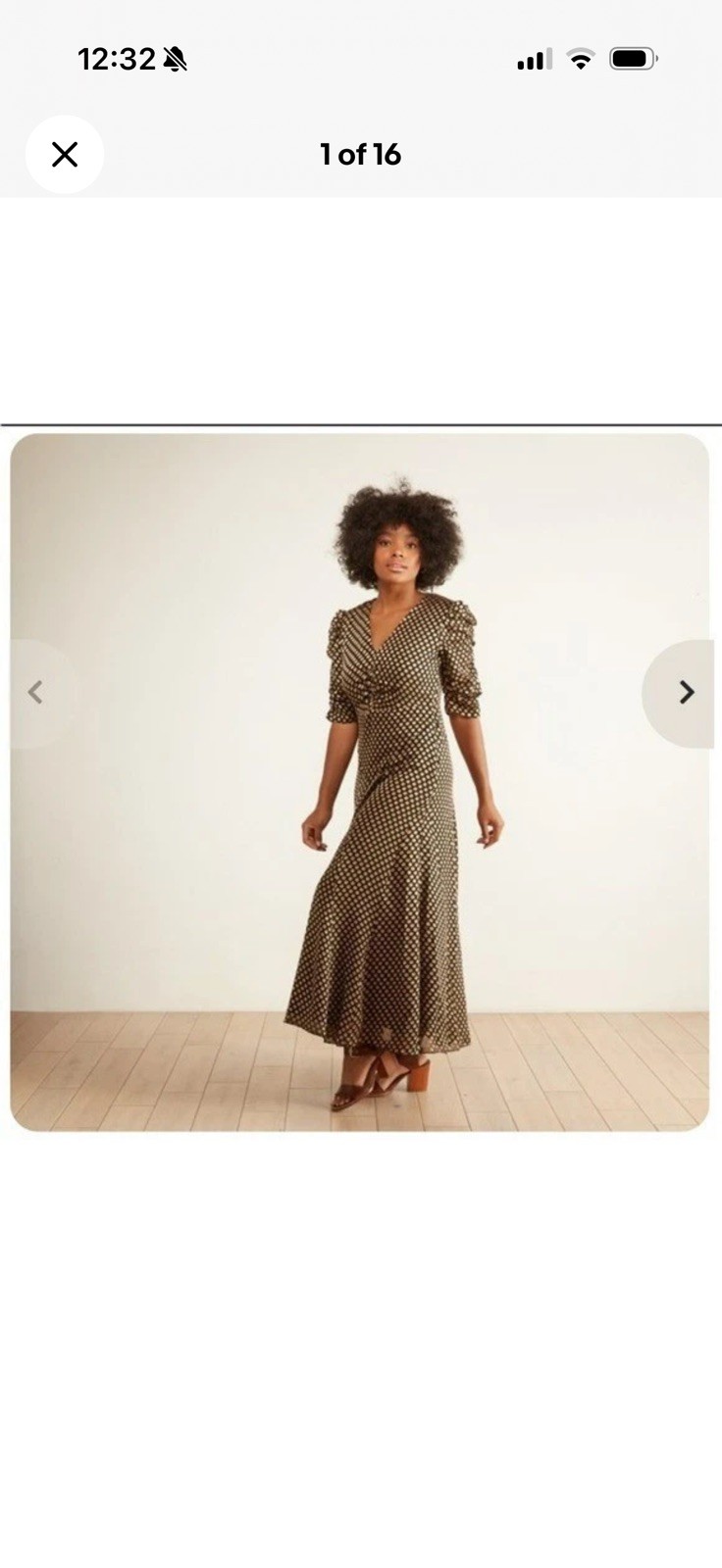 Antik Batik Doty Long Jacquard Cotton Voile Fit and Flare Dress – Size 38/S