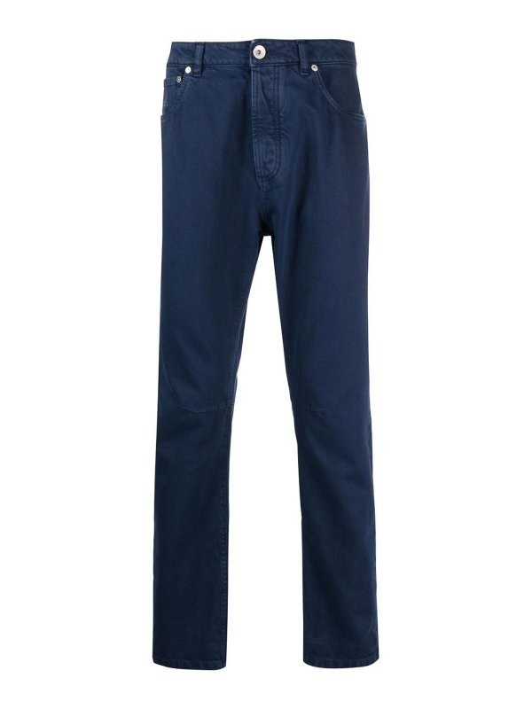 BRUNELLO CUCINELLI MEN’S LEISURE FIT 5 POCKET DEIM JEAN PANTS MSRP $1100