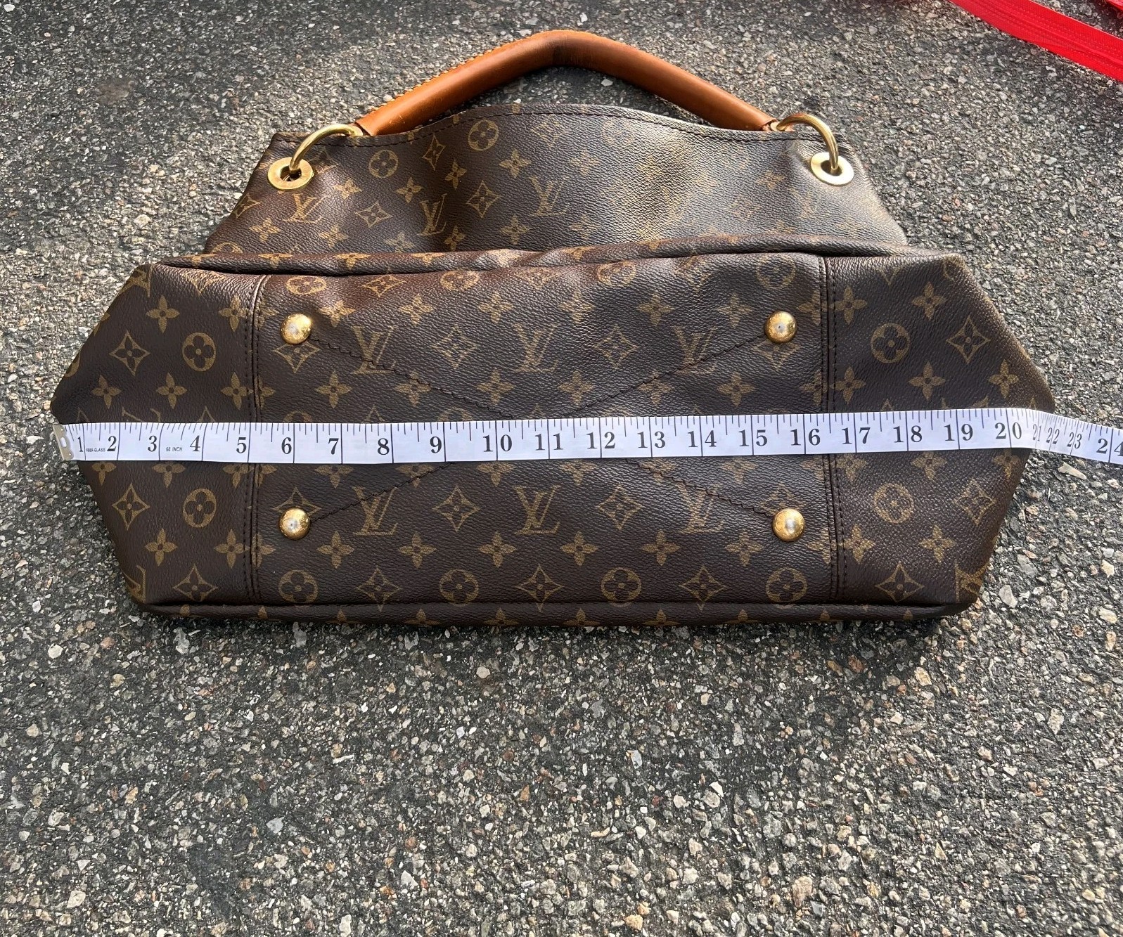 Louis Vuitton LV Hand Bag M40249 Artsy MM Brown Monogram Y2K Logomania Boho Chic