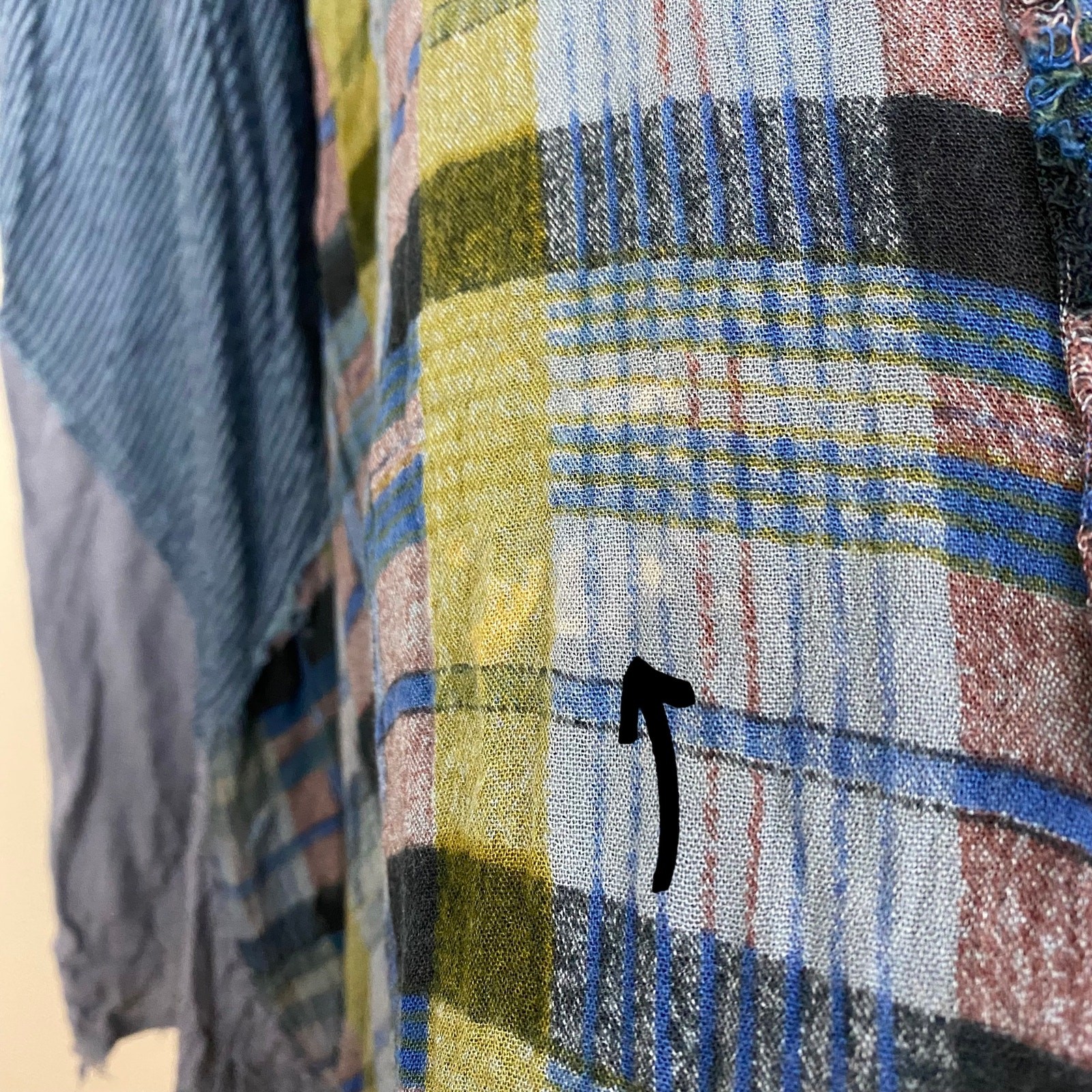 FP One – Free People Plaid Patchwork Maxi – Royal – Size XS