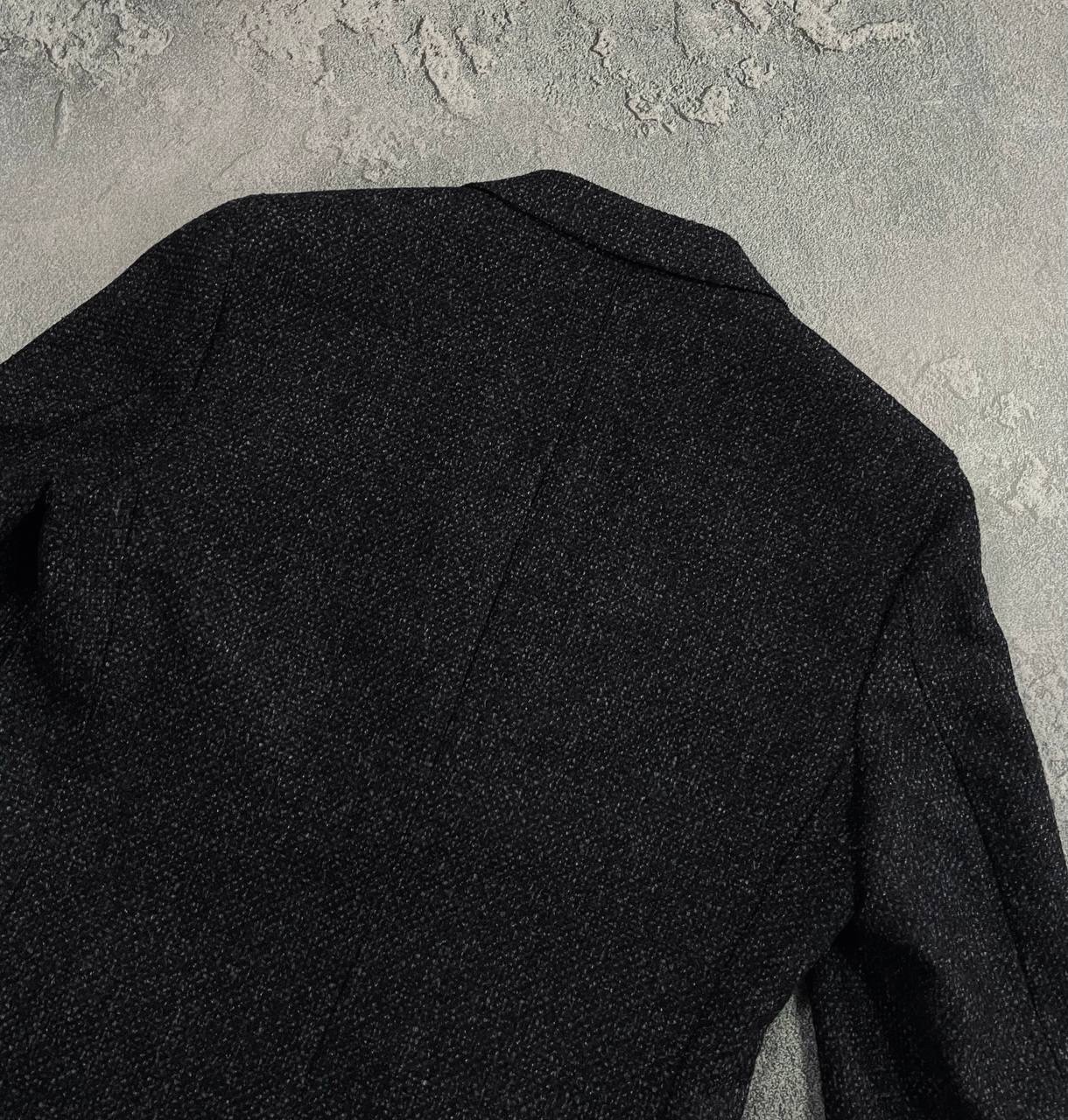 Ermenegildo Zegna Soft Drop 8 Black Textured Wool Blend Blazer Jacket Size 46R