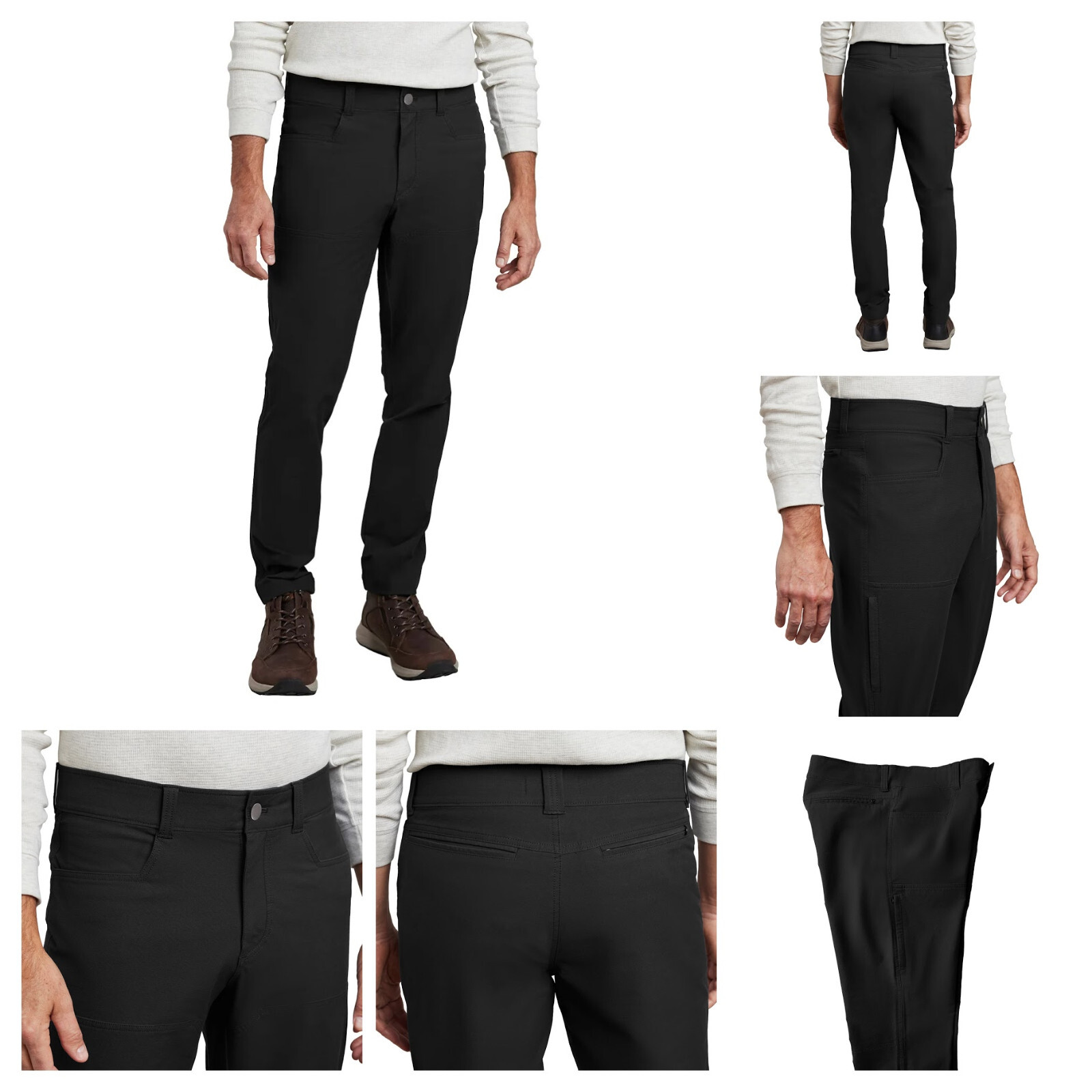 Kirkland Signature Men’s Stretch Tech Pant Brown Black Gray