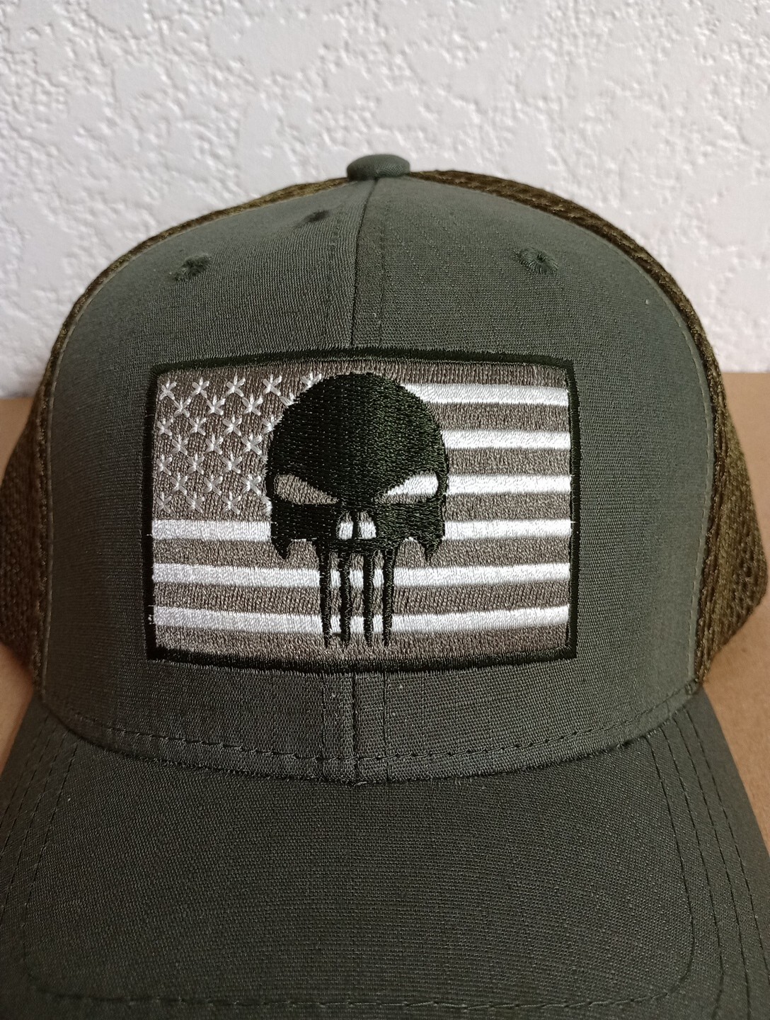 Flag Skull Rip Stop Trucker One Size Fit Most