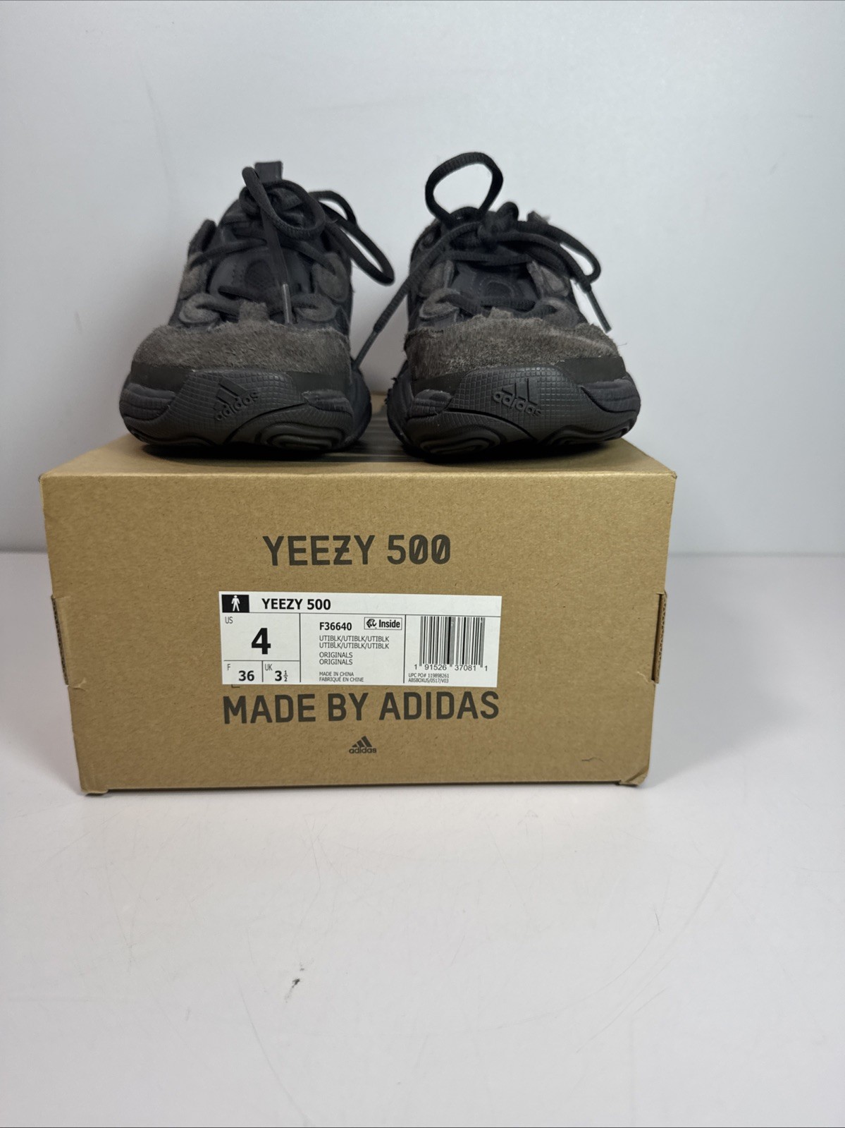 Pre Owned Size 4 – adidas Yeezy 500 Low Utility Black