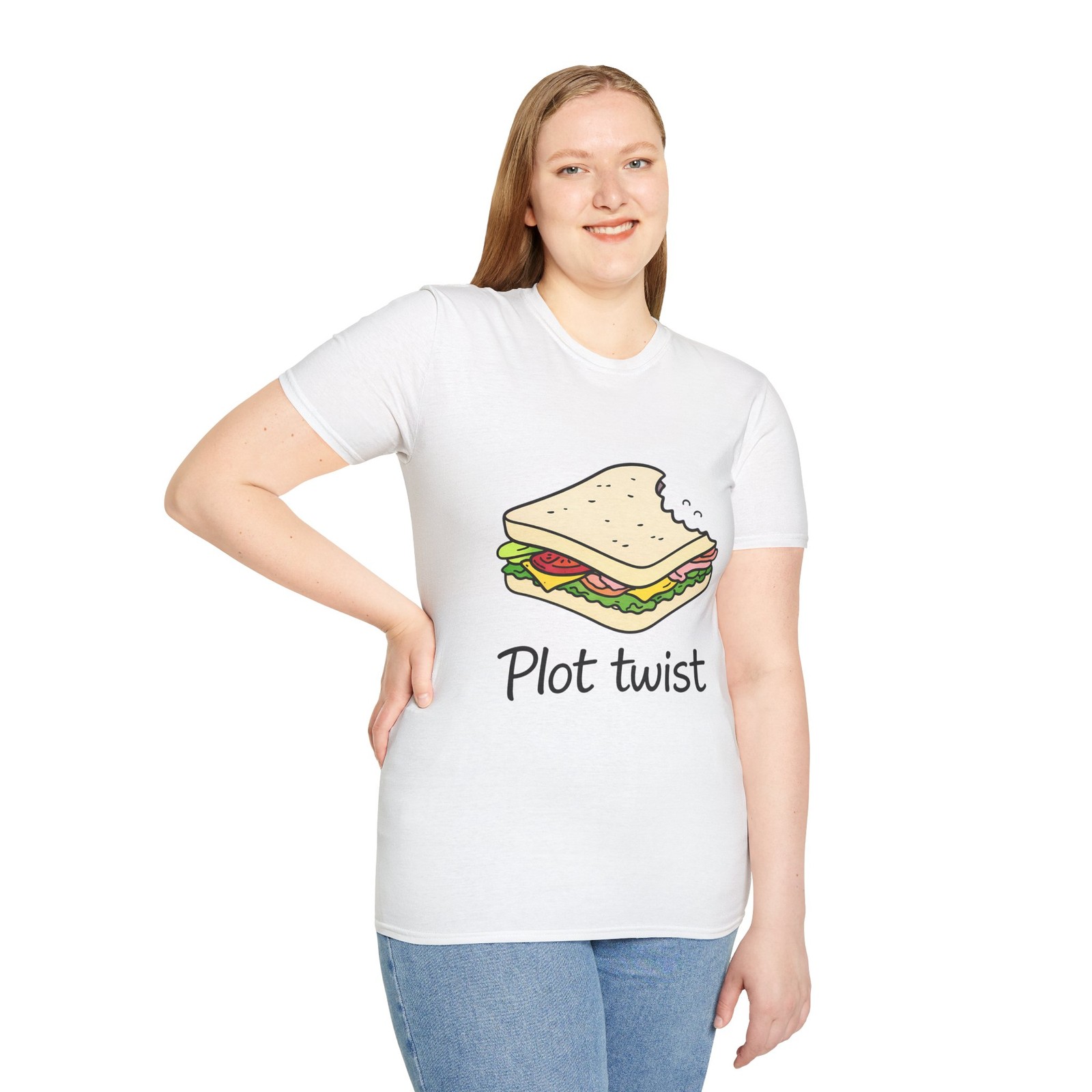 Unisex Softstyle T-Shirt Sandwich Humor Food Funny Twist Snack