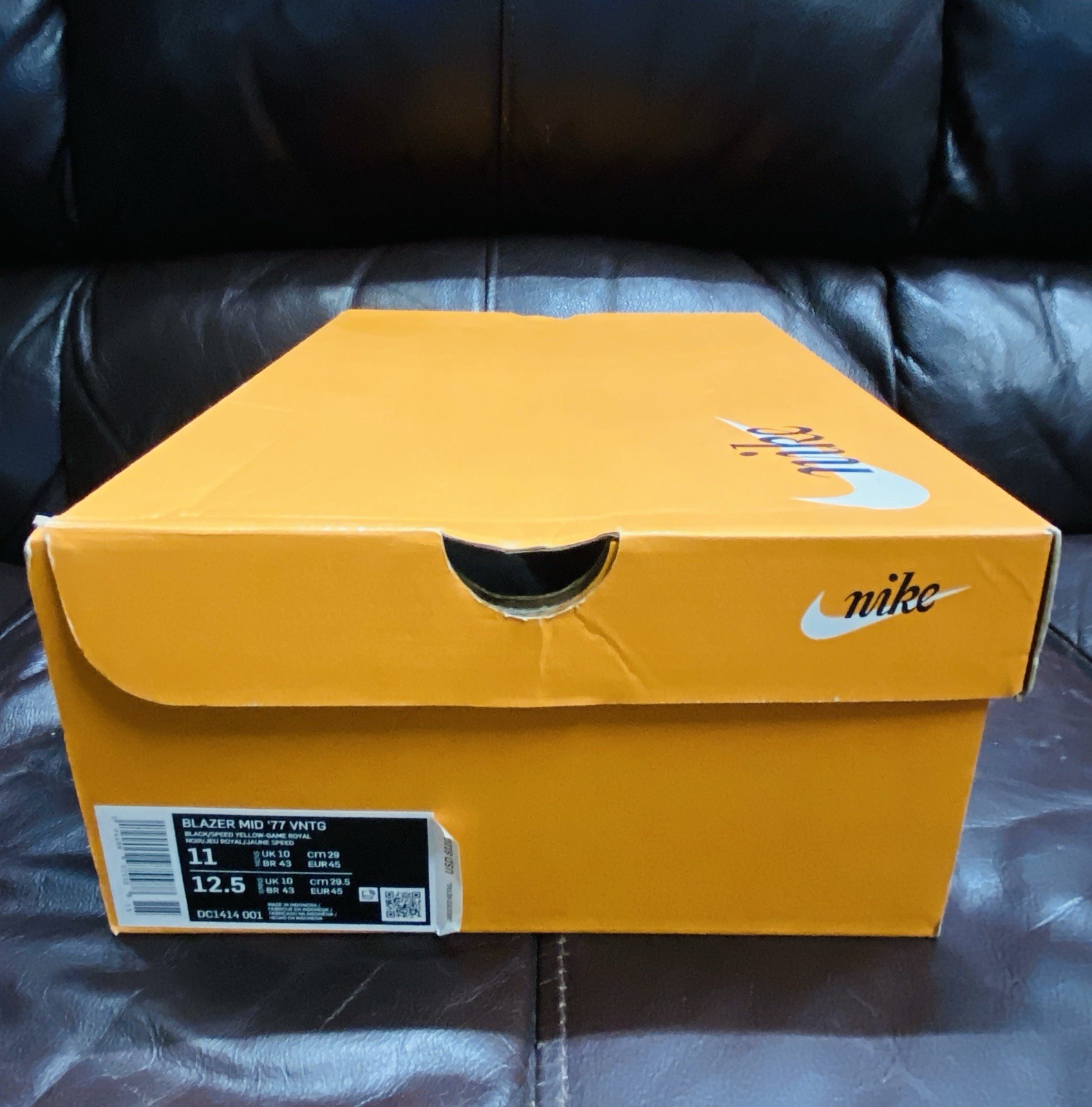 Nike Blazer Mid ’77 VNTG Sisterhood Black Yellow Royal Men’s Size 11 w/ Box