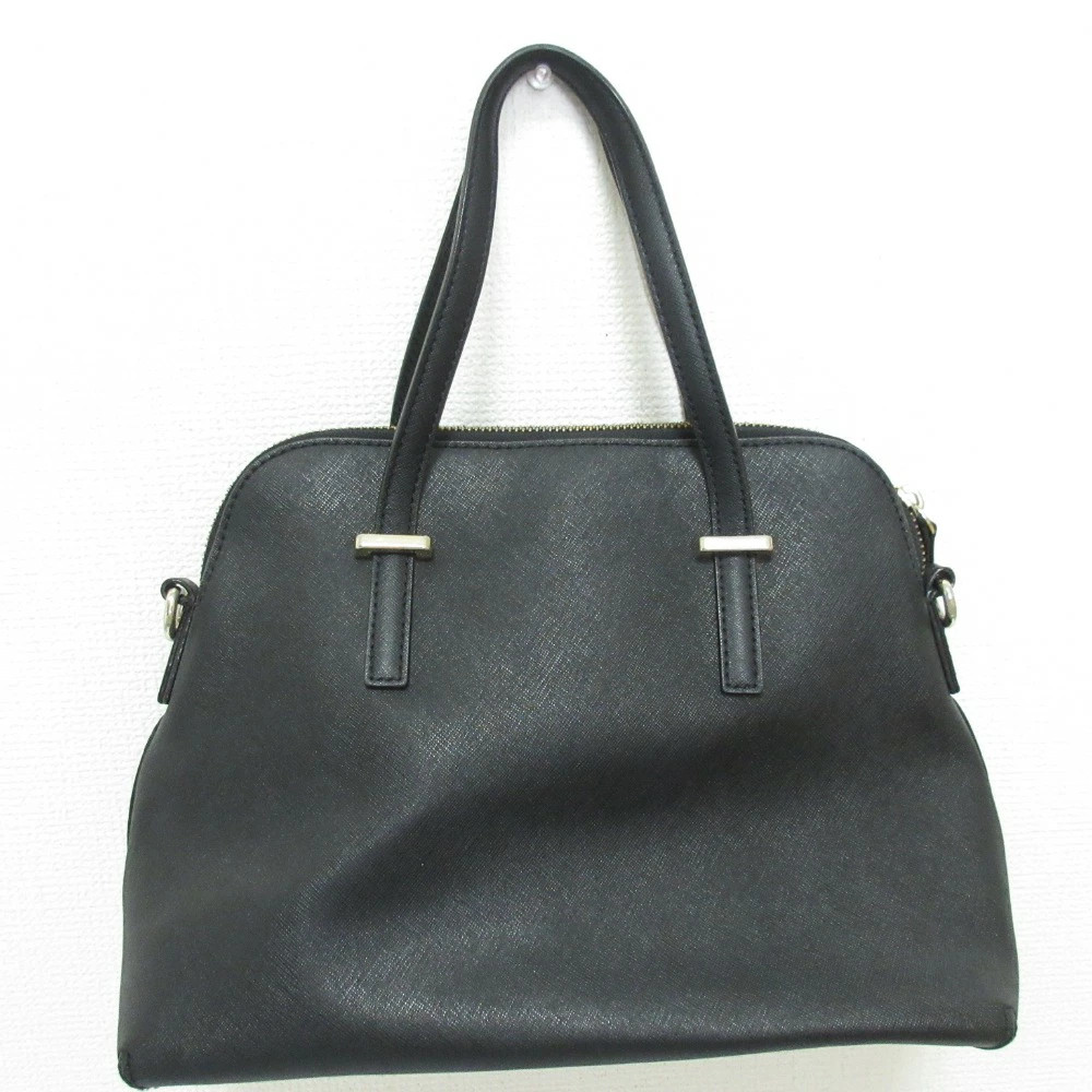 Used Good Condition Kate Spade Saffiano Leather 2WAY Shoulder Bag Black Ladies L