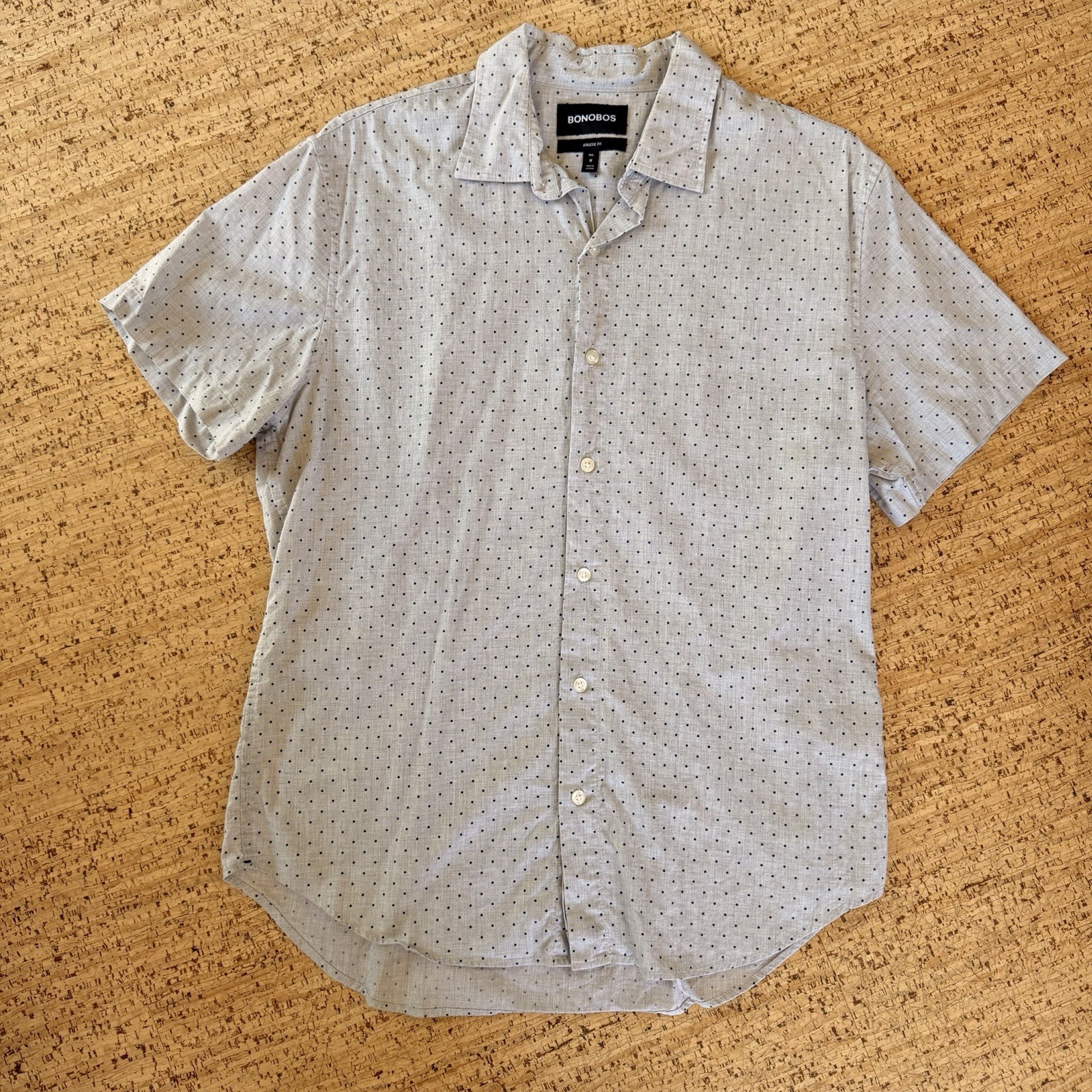Bonobos Men’s Athletic Fit Button Down Short Sleeve Medium