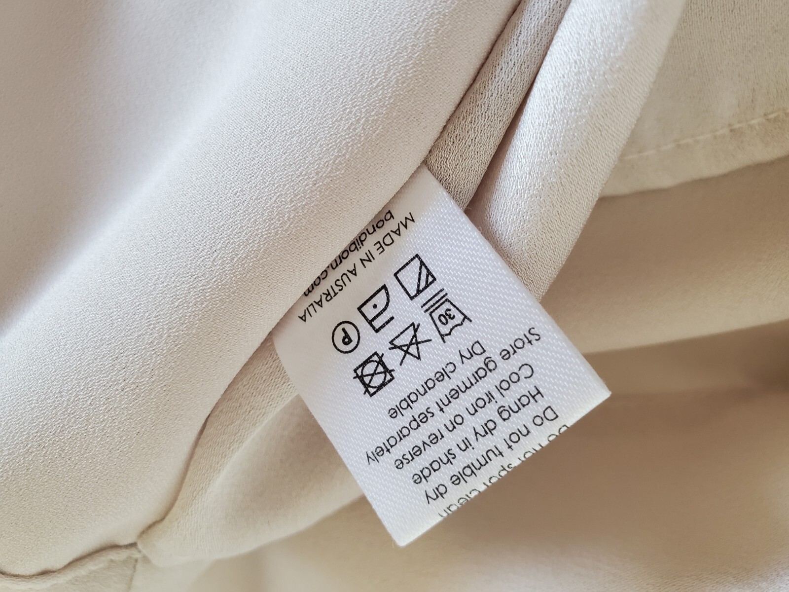 Bondi Born Eden Recycled Polyester Color Moon Beige Tank Top – Size Small