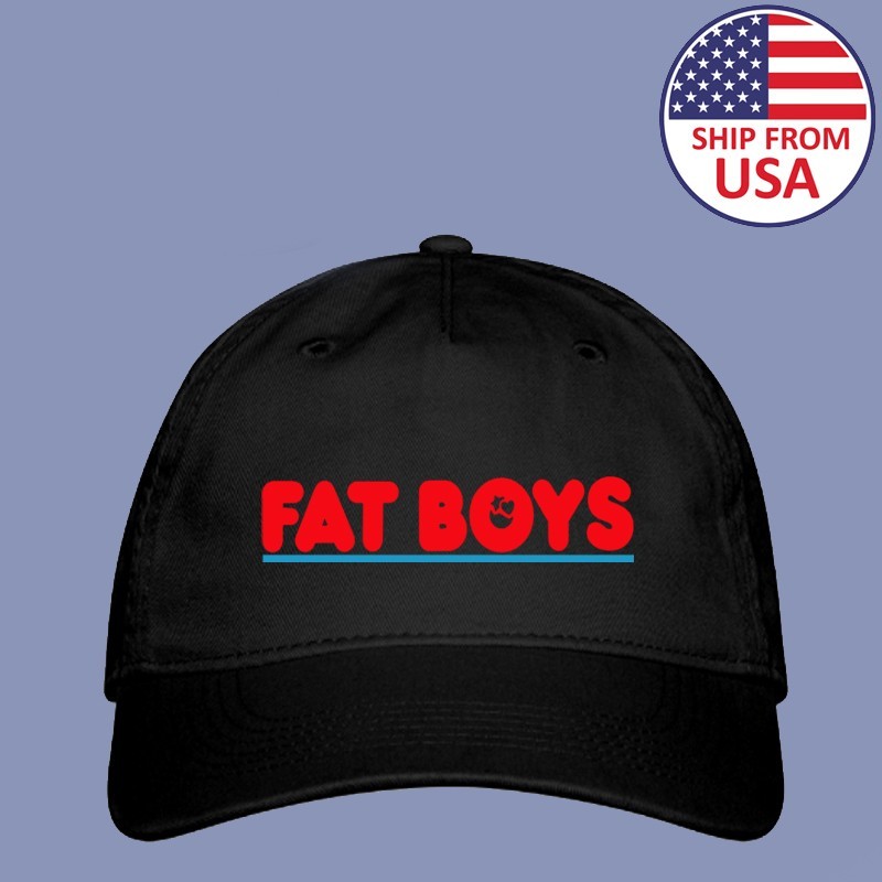Fat Boys Rap Hip Hop Music Logo Adjustable Black Organic Hat Size Adult