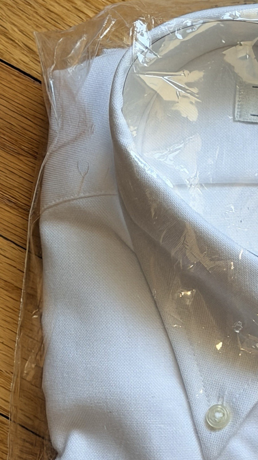 Editions Van Heusen White Long Sleeve Men Button Down Dress Shirt Large 15-32/33